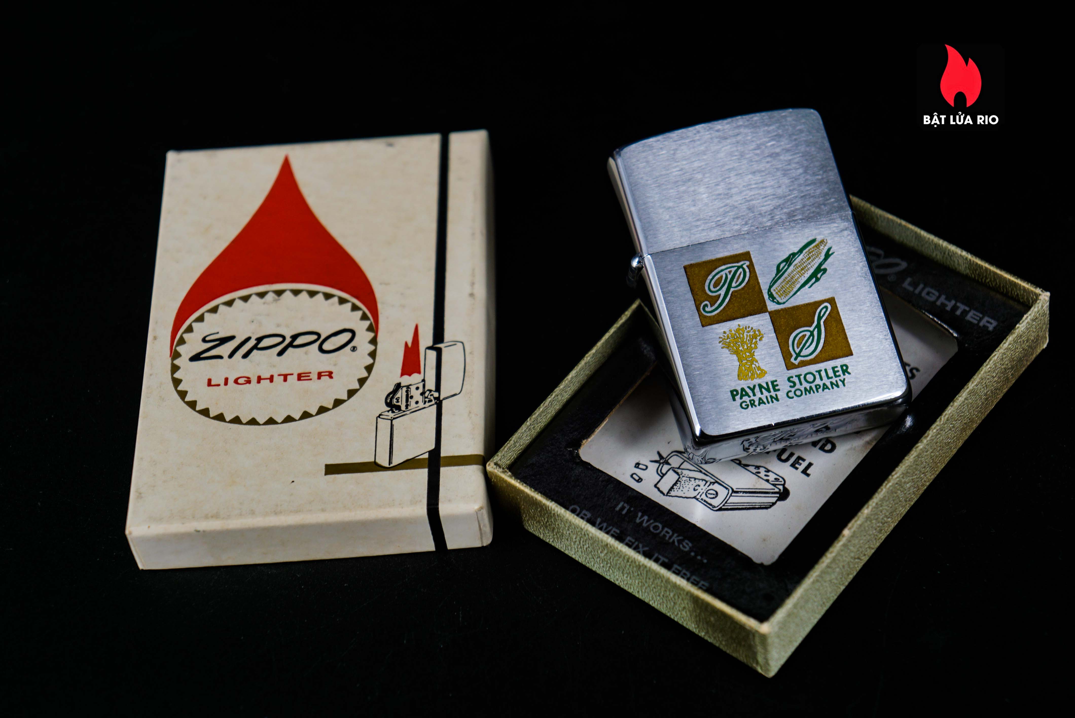 Zippo Xưa 1963 – Payne Stotler Grain 8