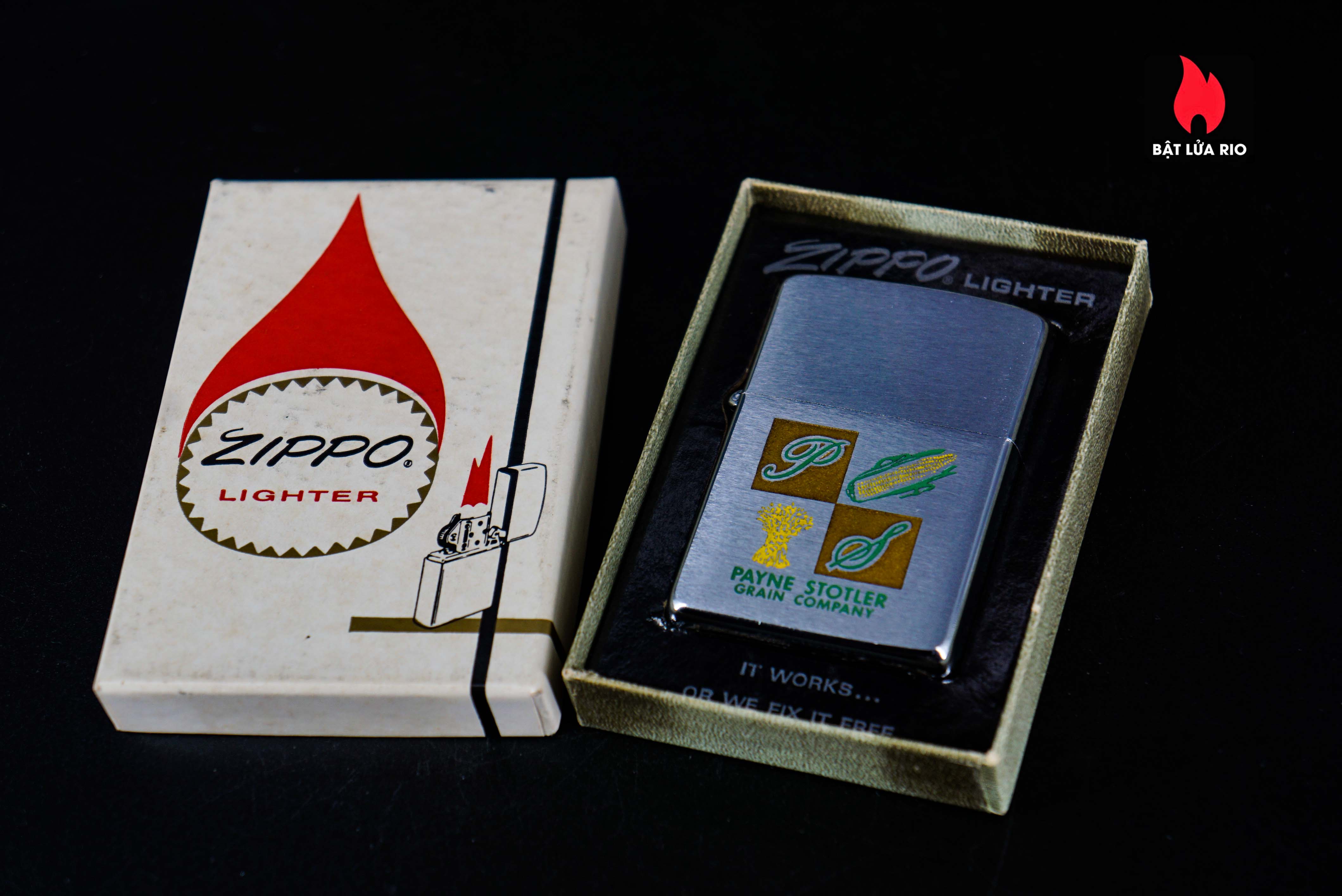 Zippo Xưa 1963 – Payne Stotler Grain 9