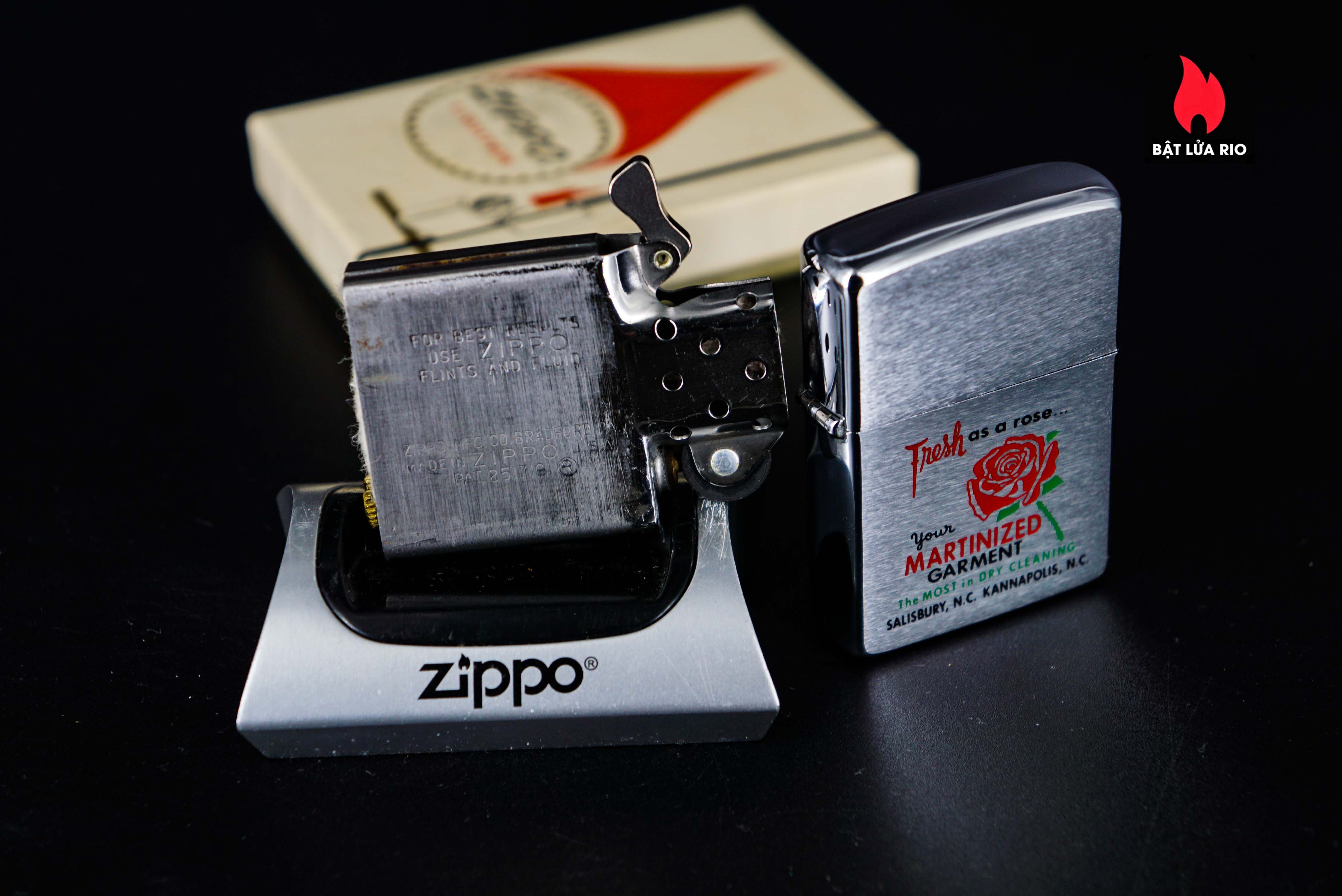 Zippo Xưa 1965 – One Hour Martinizing – Fresh As A Rose 1