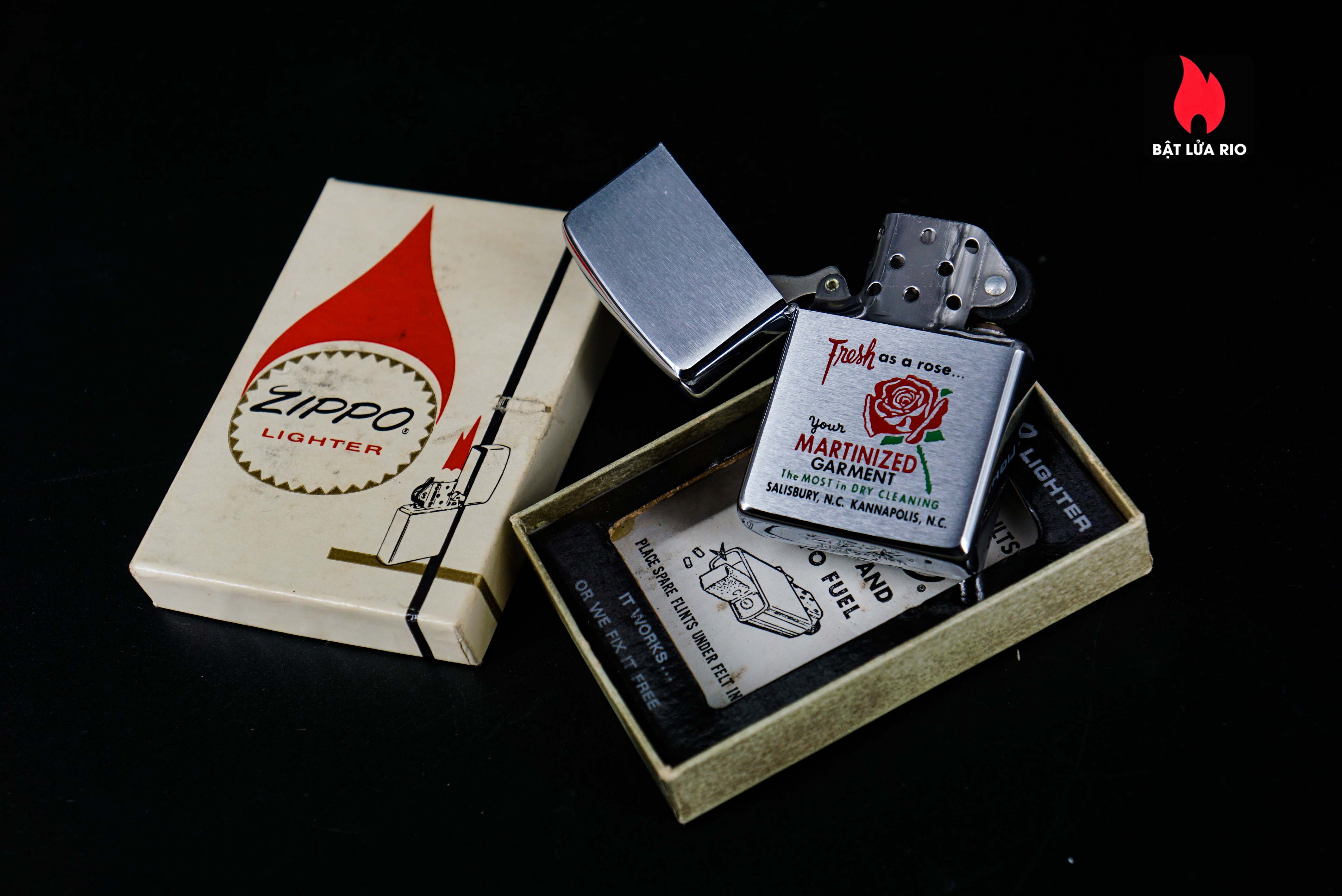 Zippo Xưa 1965 – One Hour Martinizing – Fresh As A Rose 13