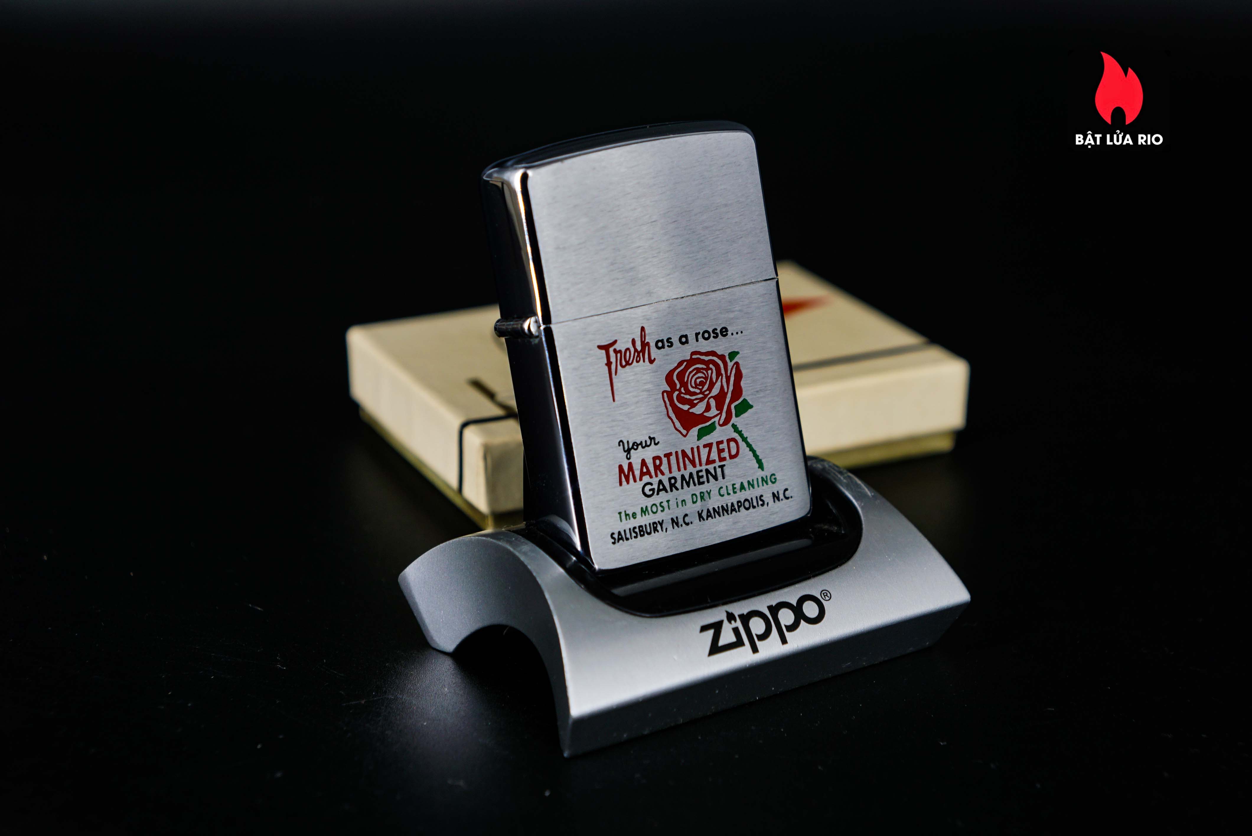 Zippo Xưa 1965 – One Hour Martinizing – Fresh As A Rose
