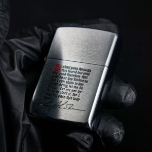 Zippo Xưa 1967 – Quote from Quaker Missionary Stephen Grellet 9