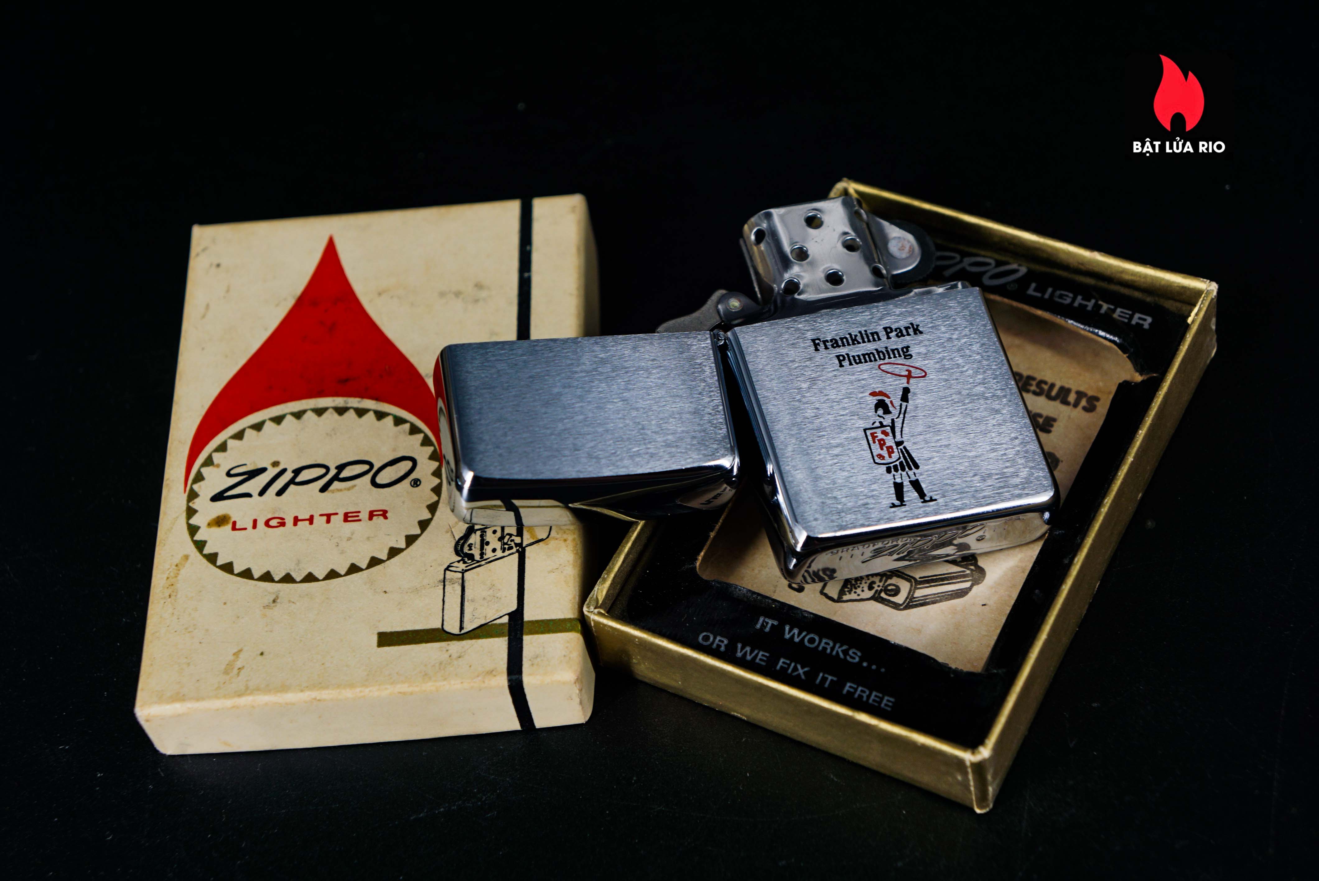 Zippo Xưa 1968 – Franklin Park Plumbing 10