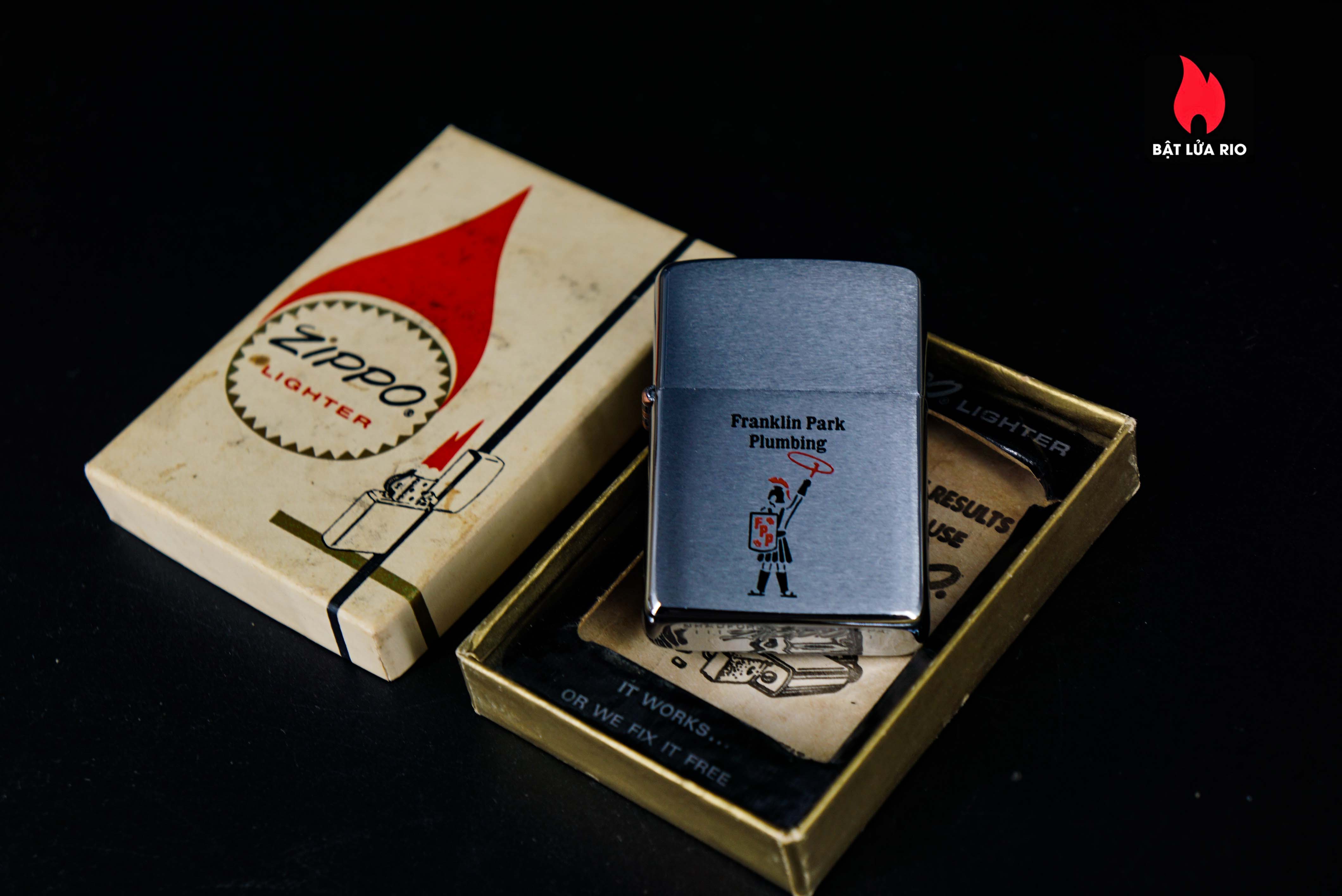 Zippo Xưa 1968 – Franklin Park Plumbing 7