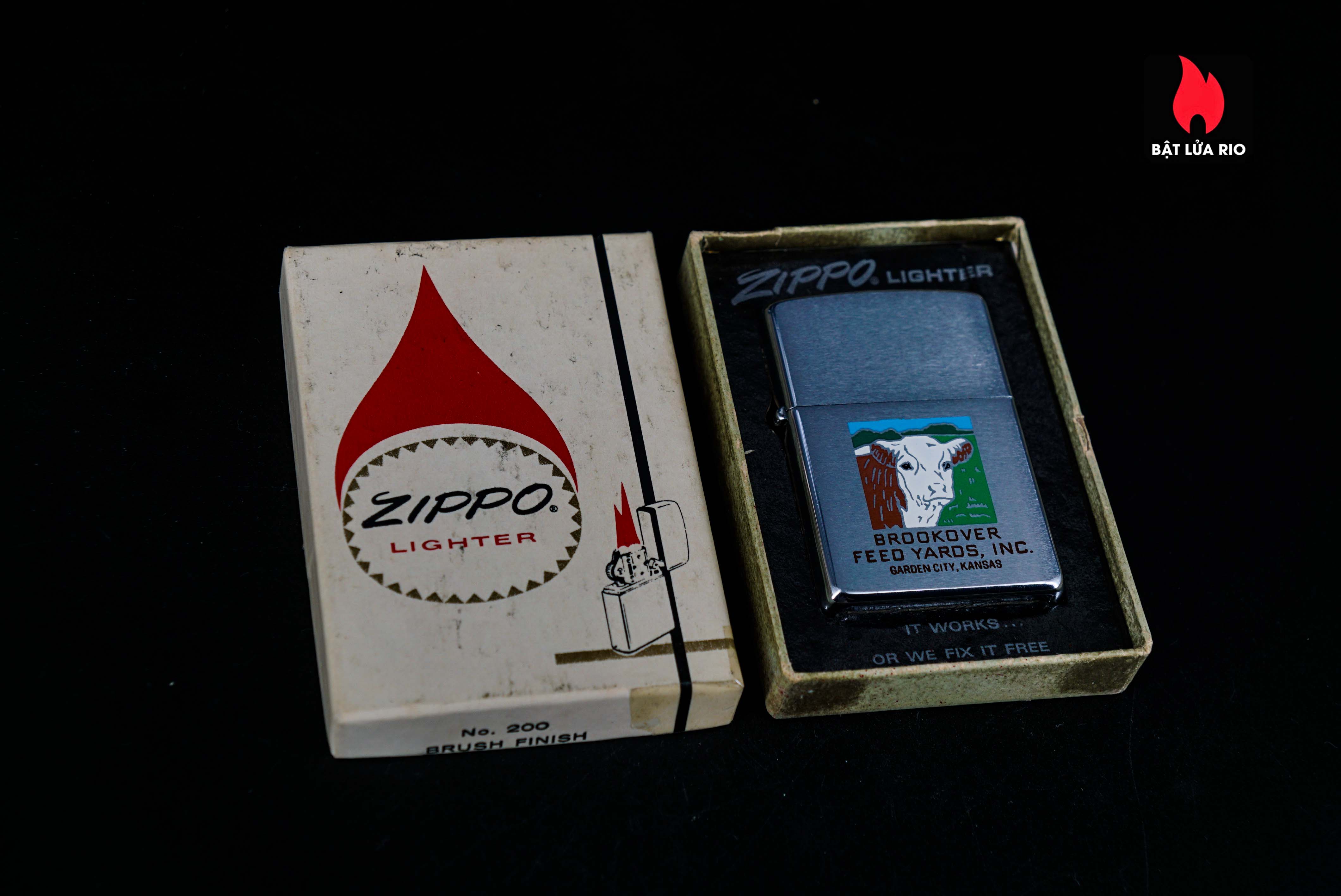 Zippo Xưa 1969 – Brookover Feed Yards 10