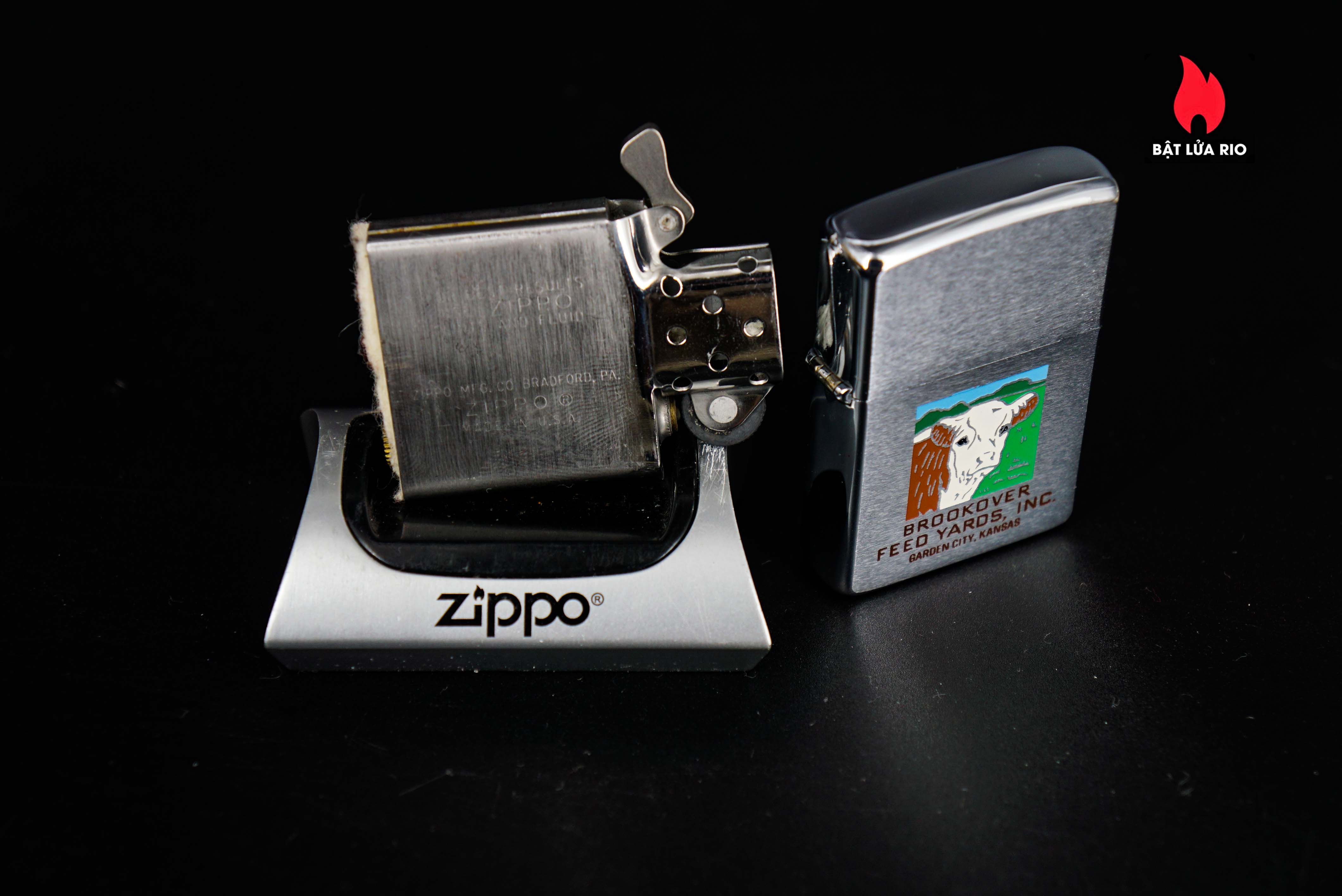 Zippo Xưa 1969 – Brookover Feed Yards 2