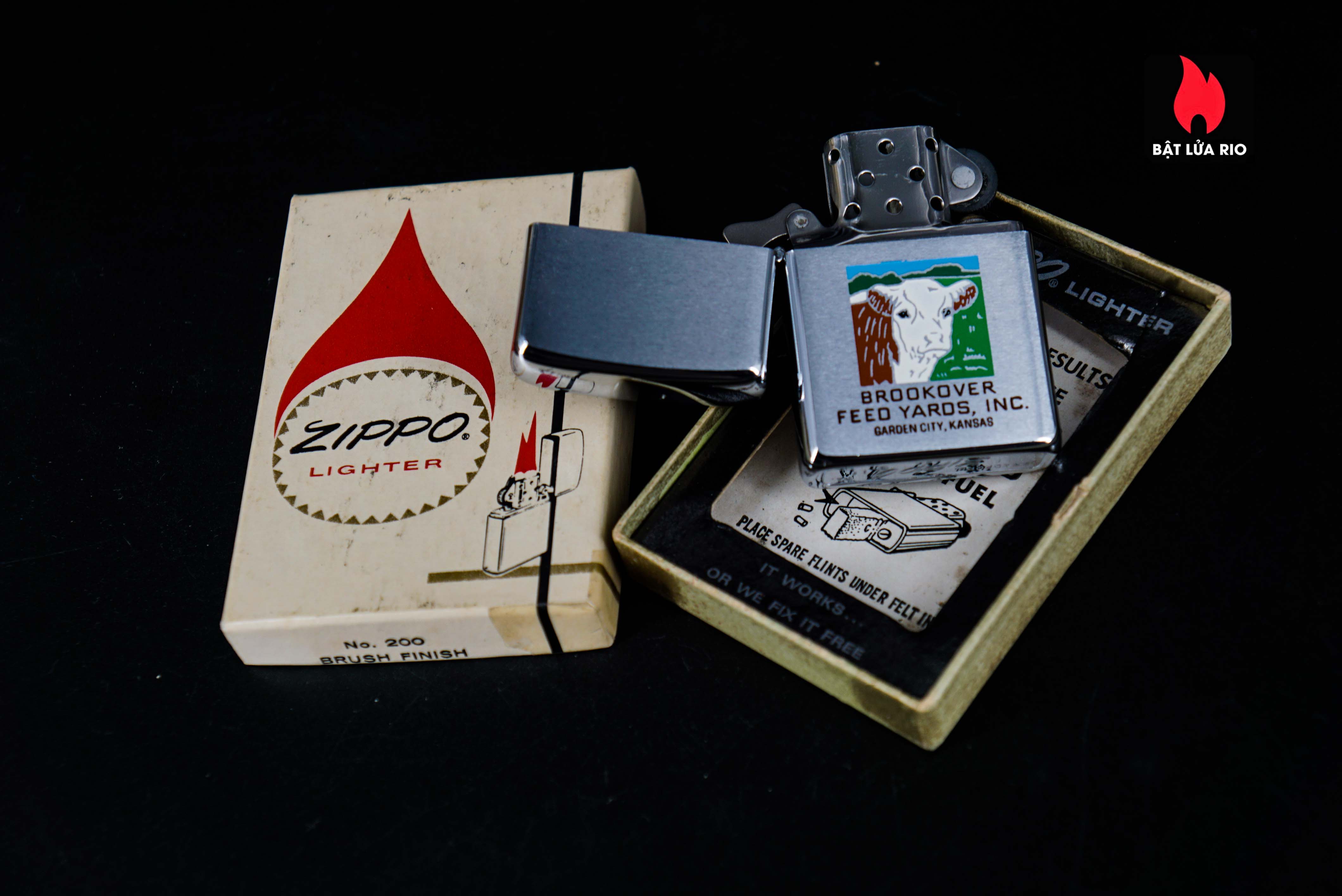 Zippo Xưa 1969 – Brookover Feed Yards 9