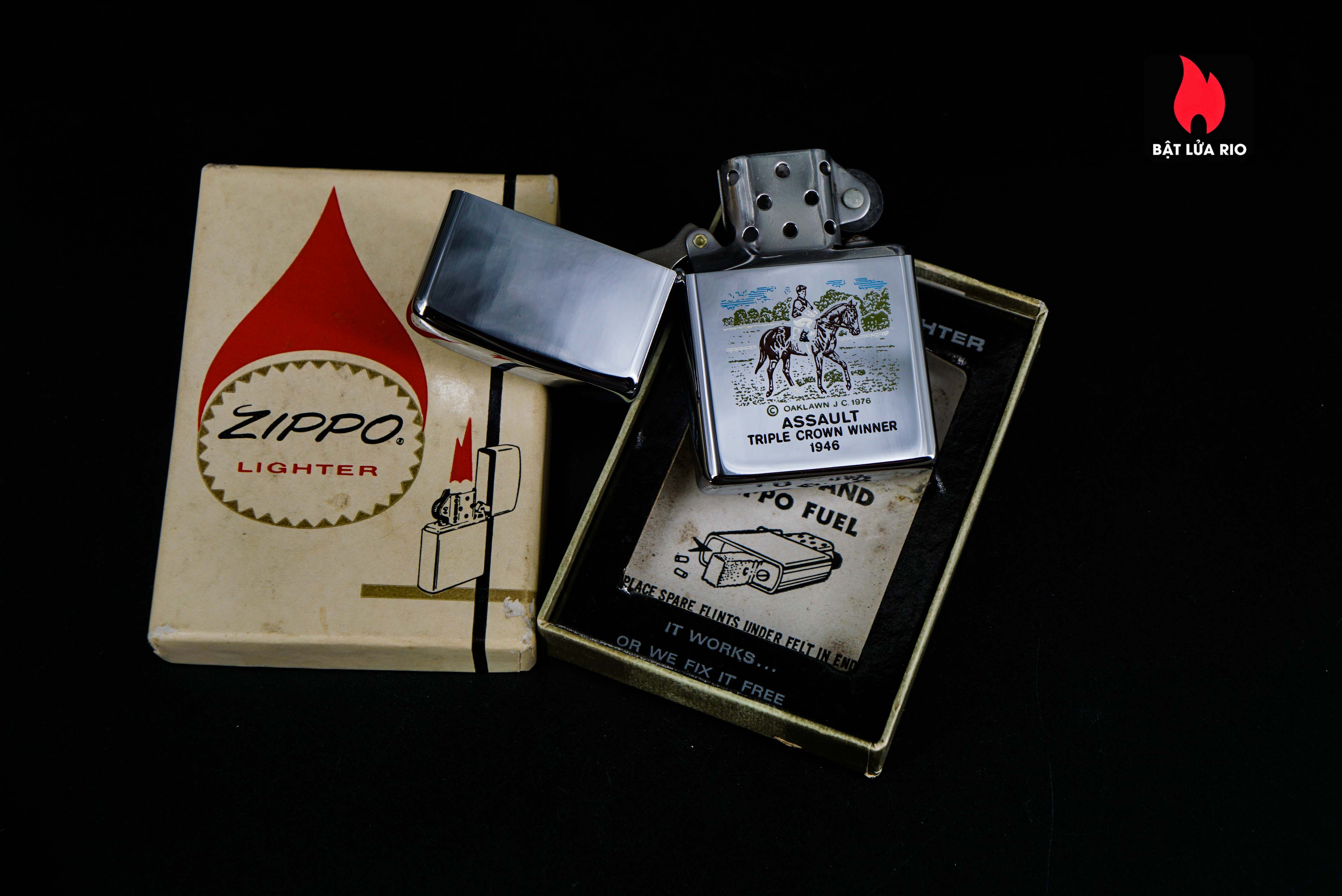 Zippo Xưa 1976 – Assault Triple Crown Winner 1946 34 Zippo Xưa 1976 – Assault Triple Crown Winner 1946 13