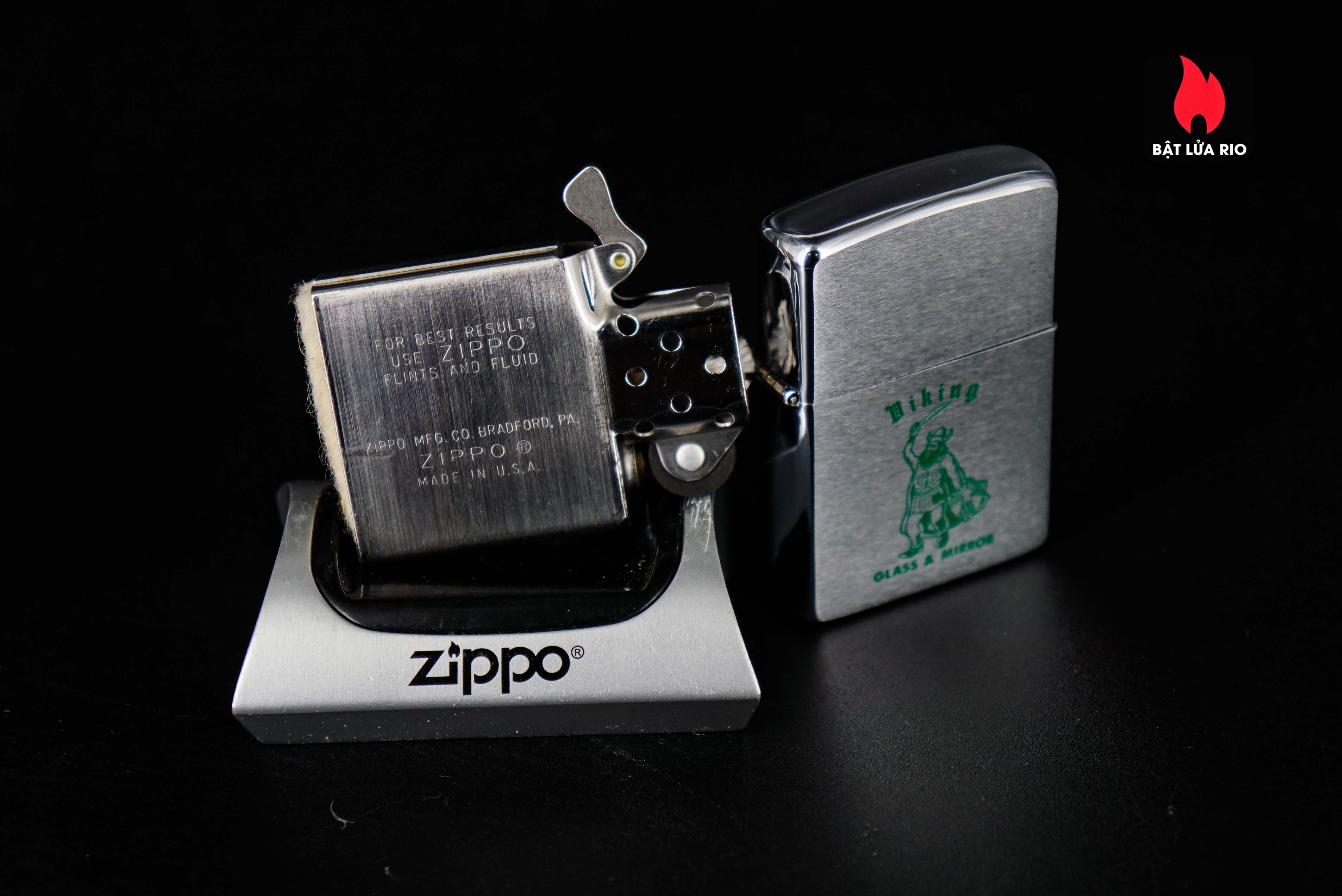Zippo Xưa 1978 – Viking Glass & Mirror 3