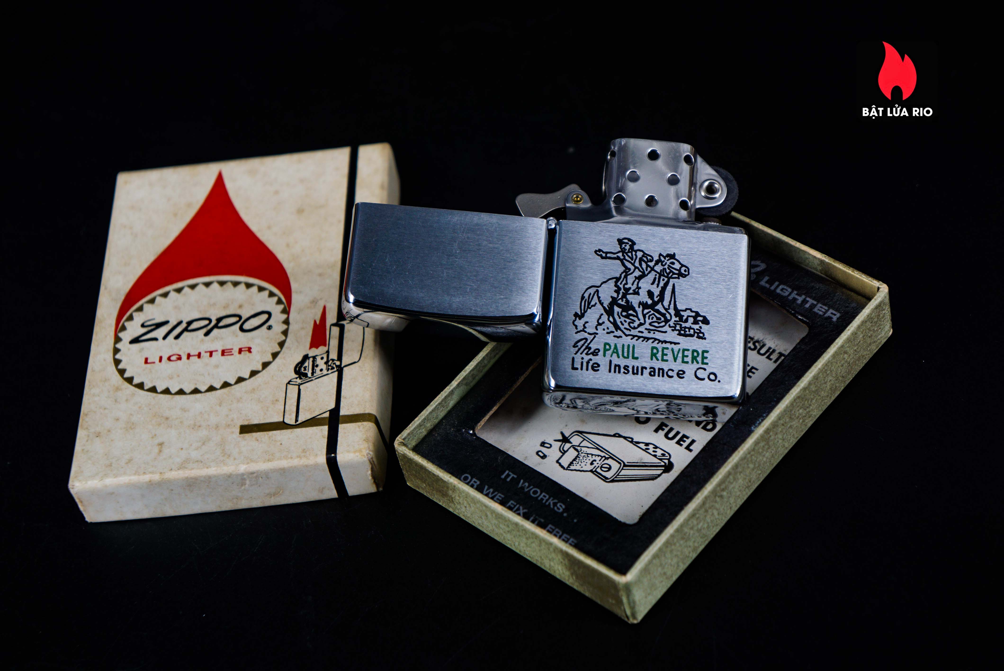 Zippo Xưa 1960 – The Paul Revere Life Insurance 3