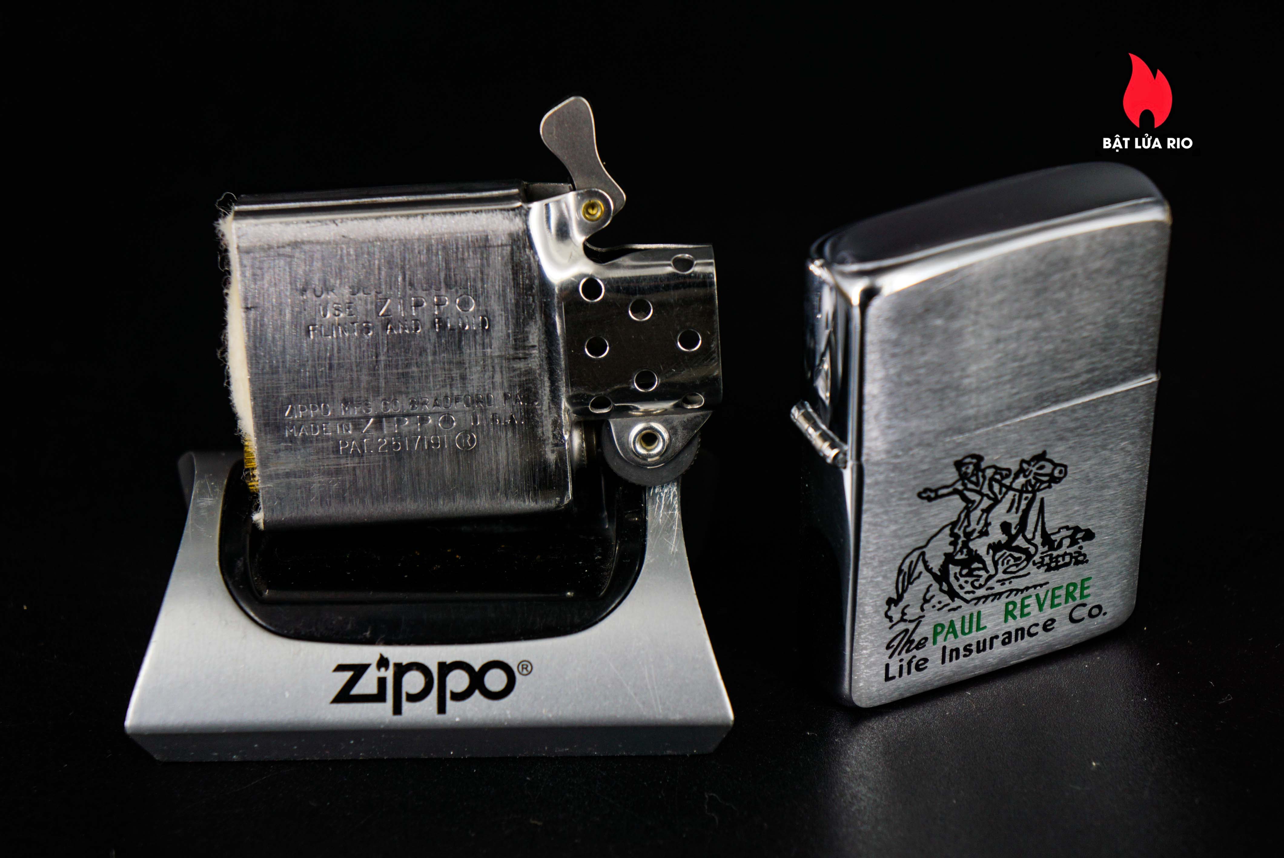 Zippo Xưa 1960 – The Paul Revere Life Insurance 5