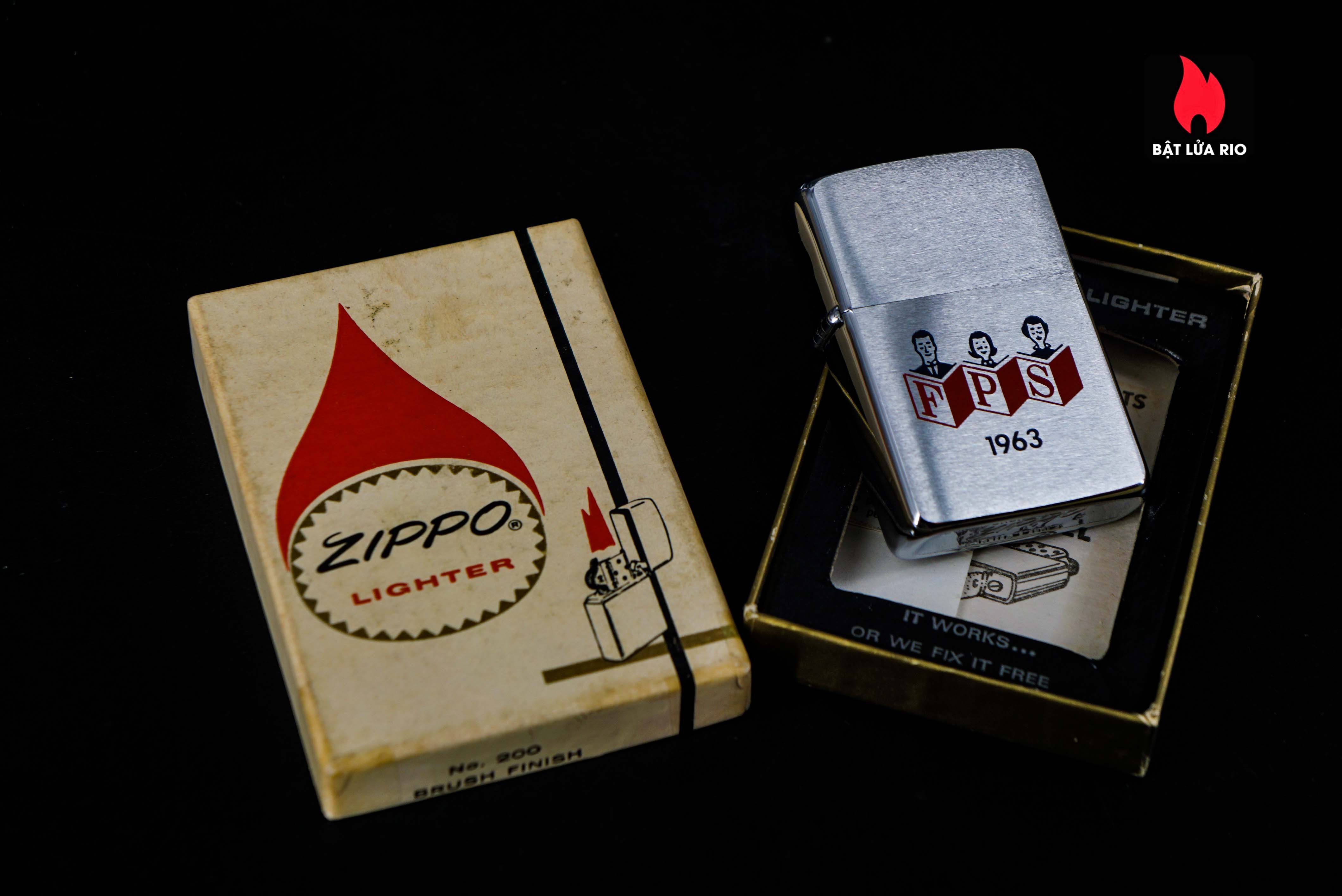 Zippo Xưa 1962 – Zippo With A Family Reading And "FPS" 2
