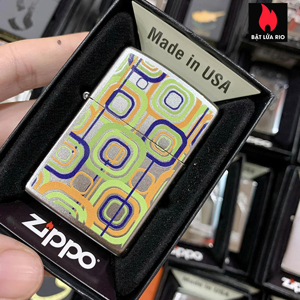 Zippo 205 Vintage Abstract 4 Zippo 205 Vintage Abstract