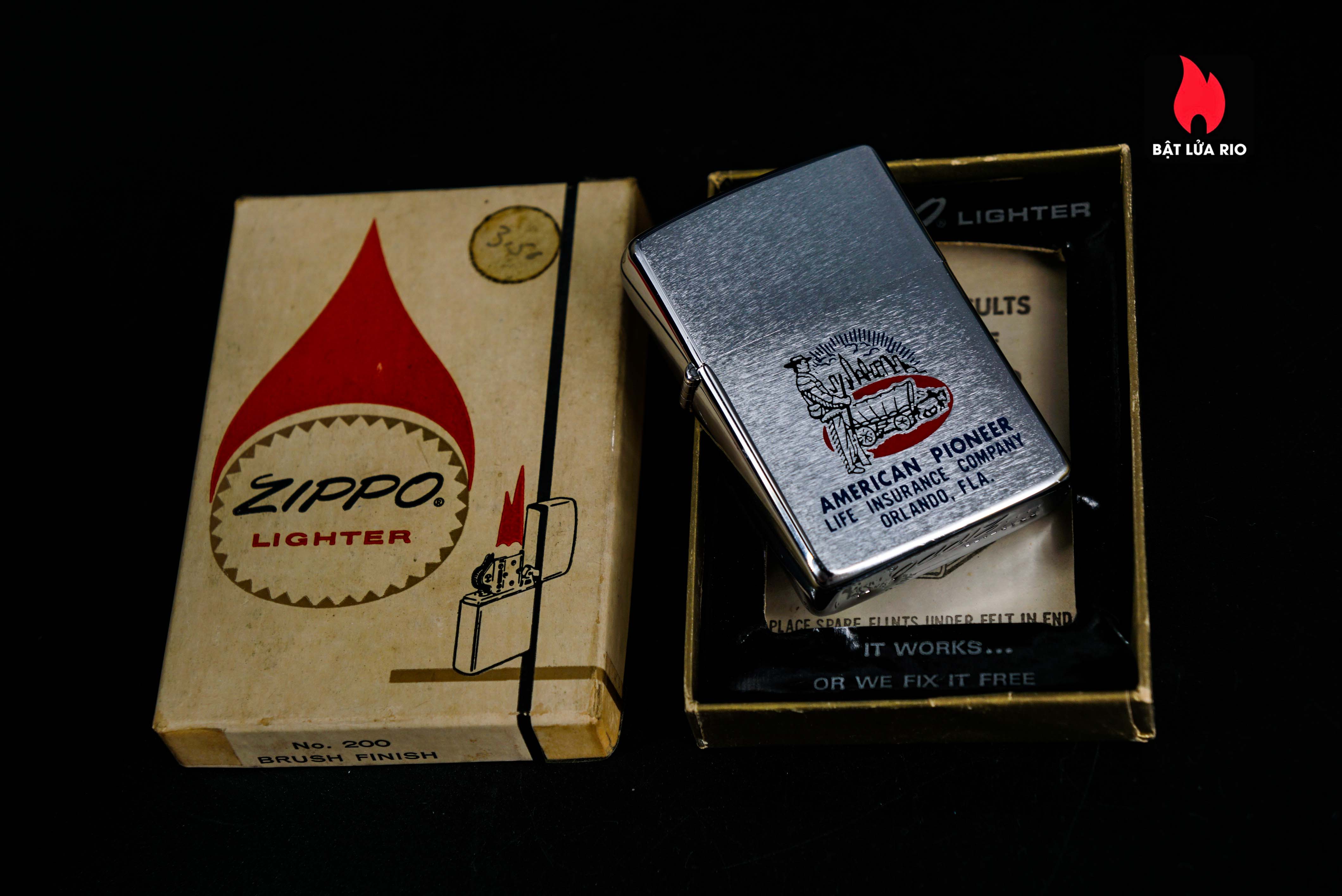 Zippo Xưa 1966 – American Pioneer Life Insuarance 1