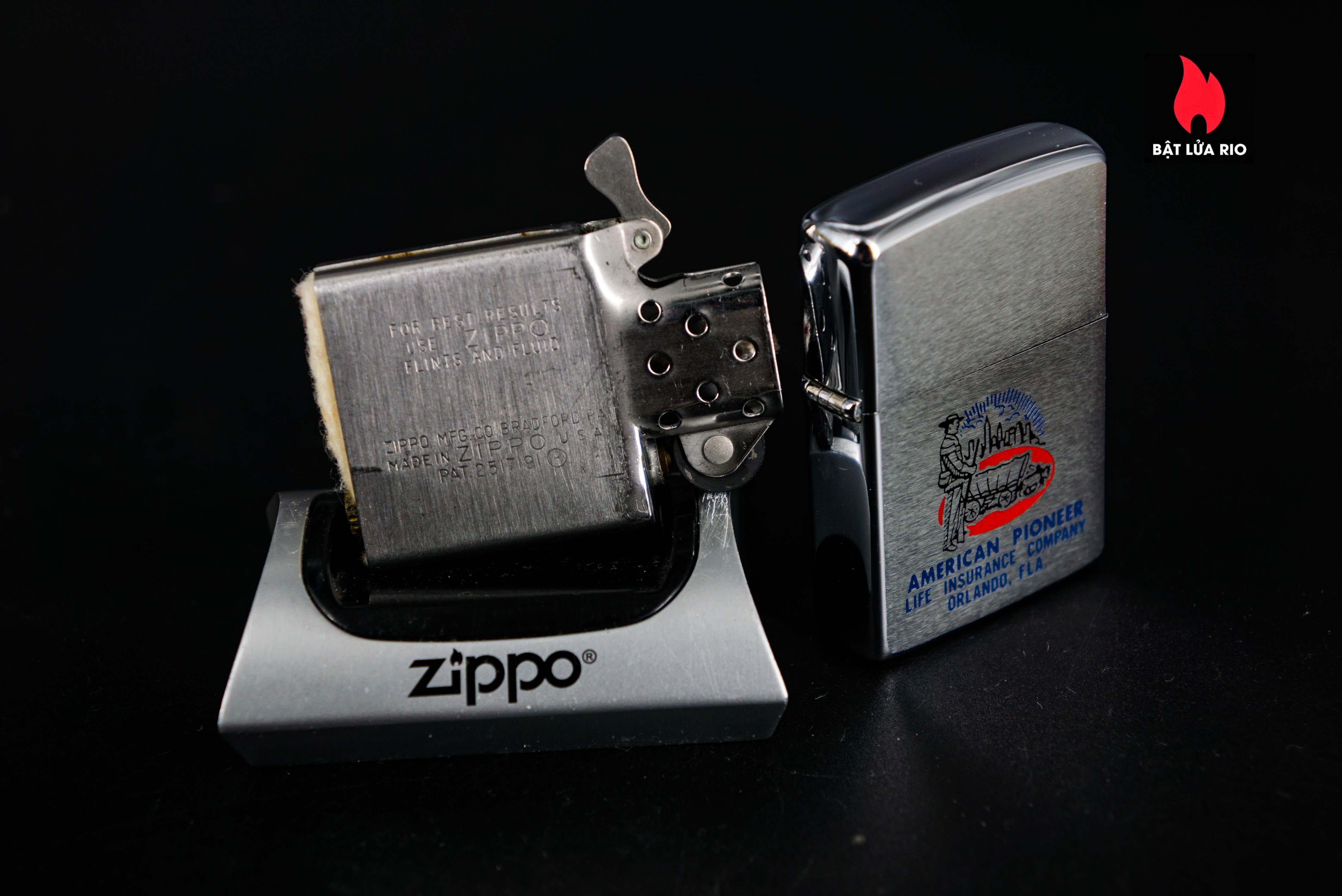 Zippo Xưa 1966 – American Pioneer Life Insuarance 11
