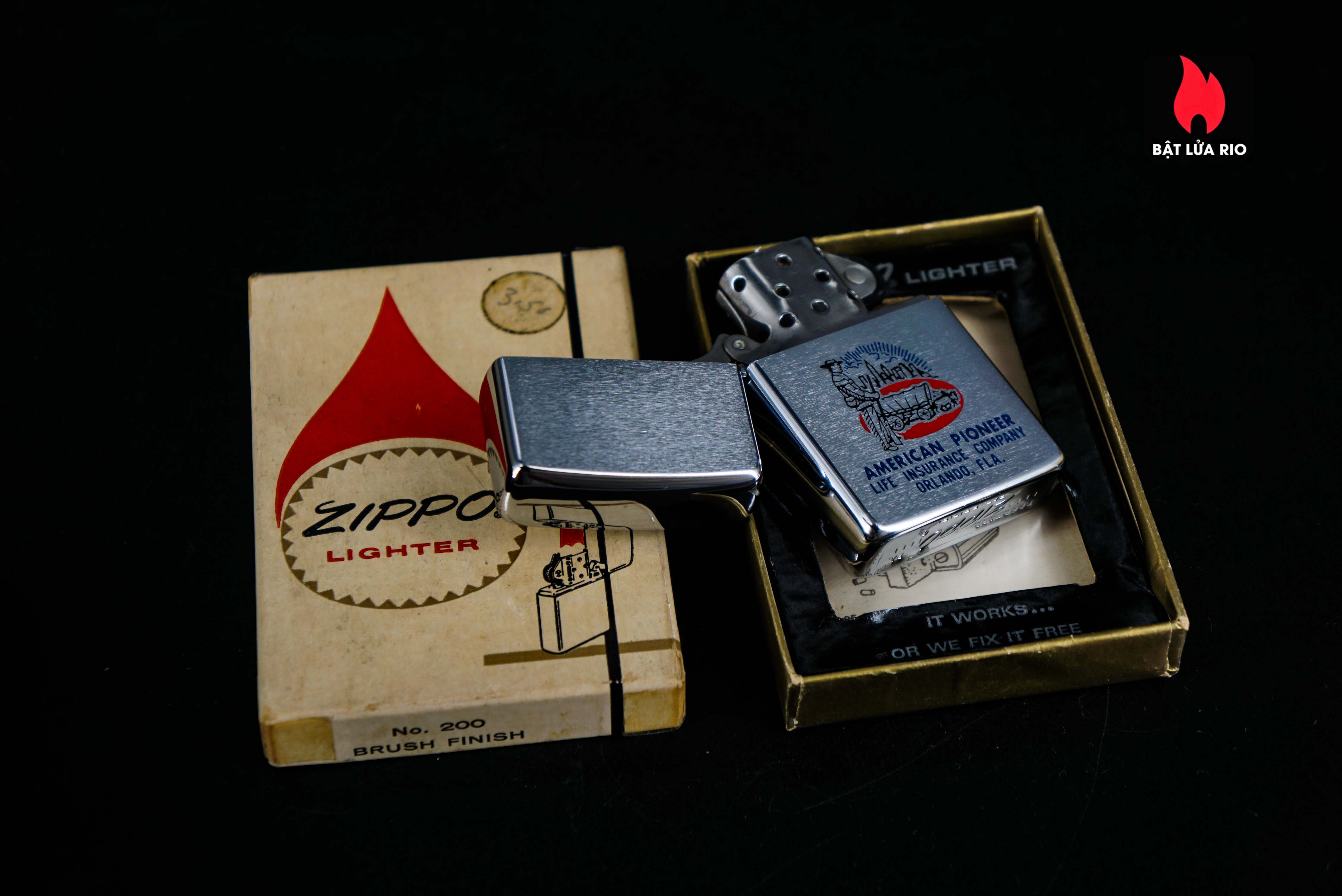 Zippo Xưa 1966 – American Pioneer Life Insuarance 2