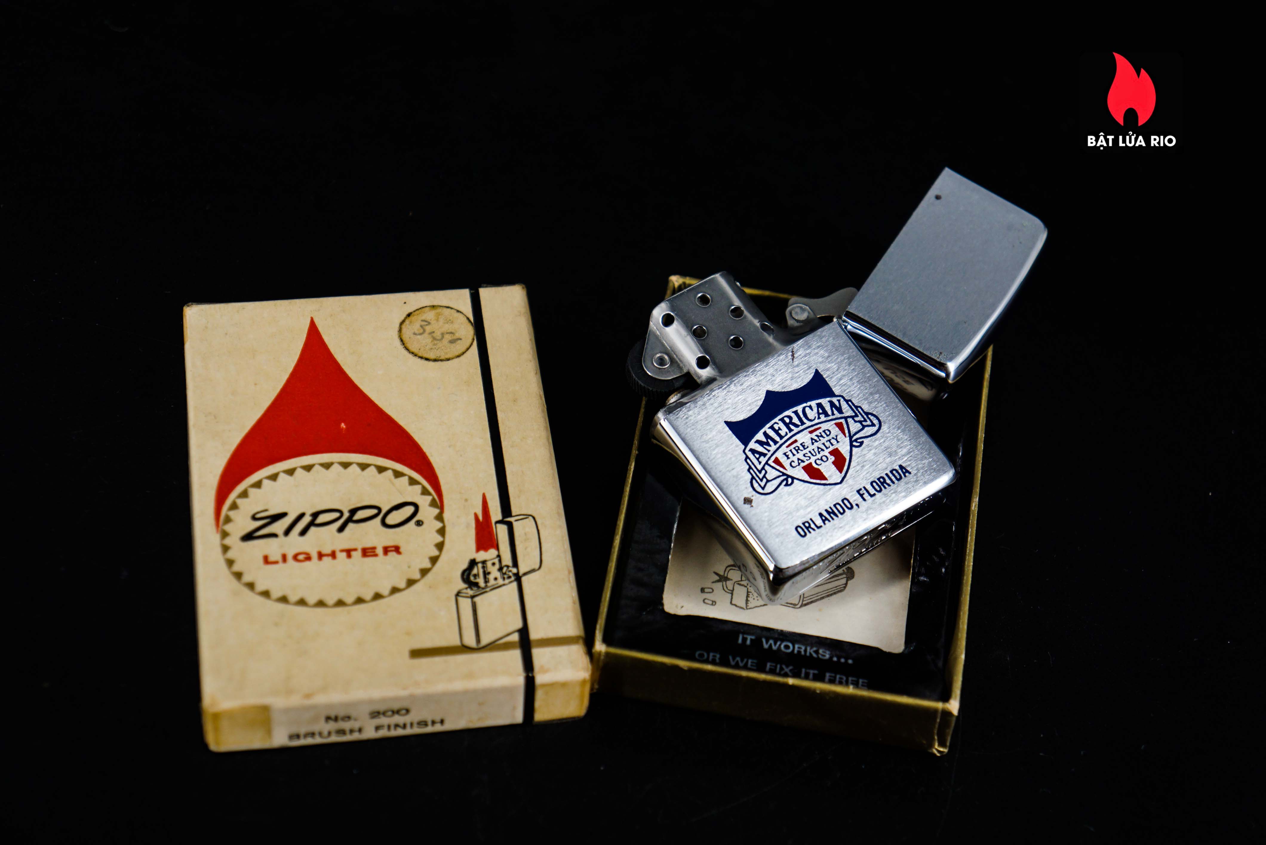 Zippo Xưa 1966 – American Pioneer Life Insuarance 3