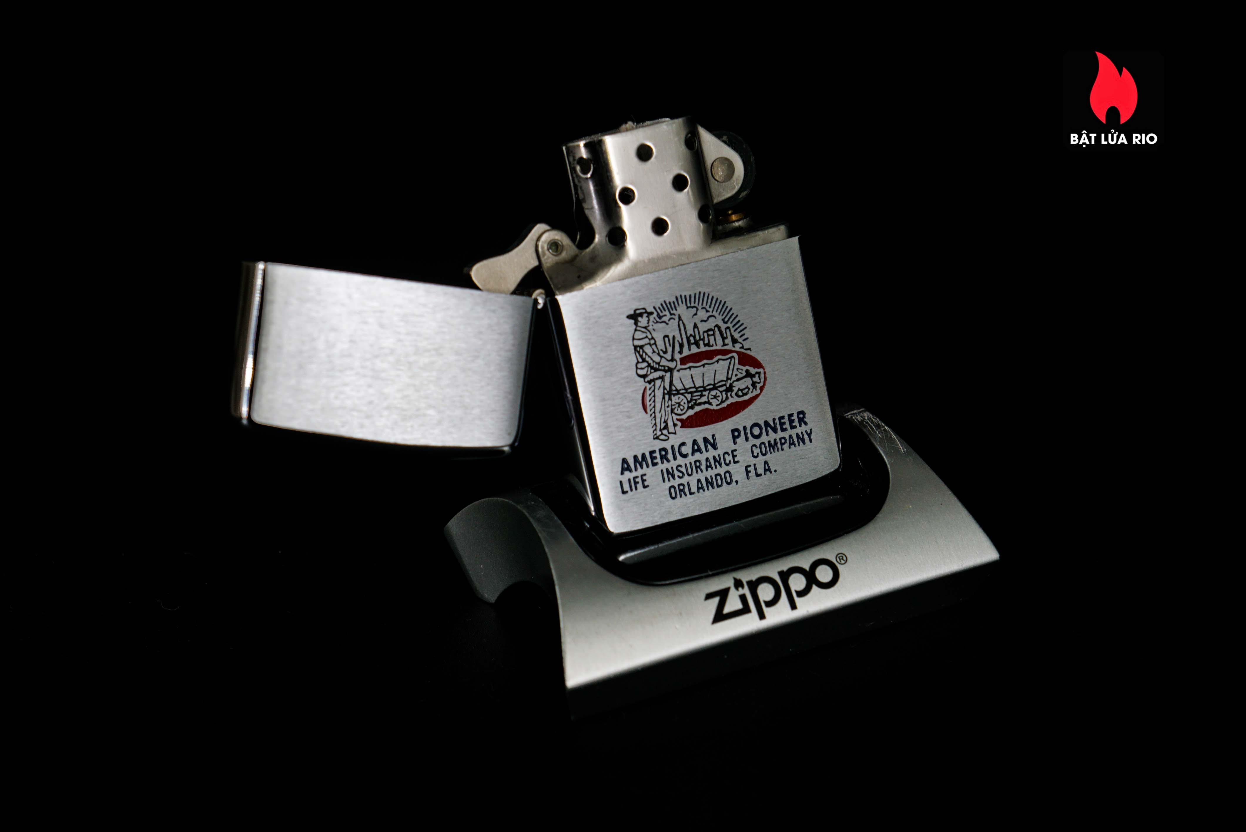 Zippo Xưa 1966 – American Pioneer Life Insuarance 4