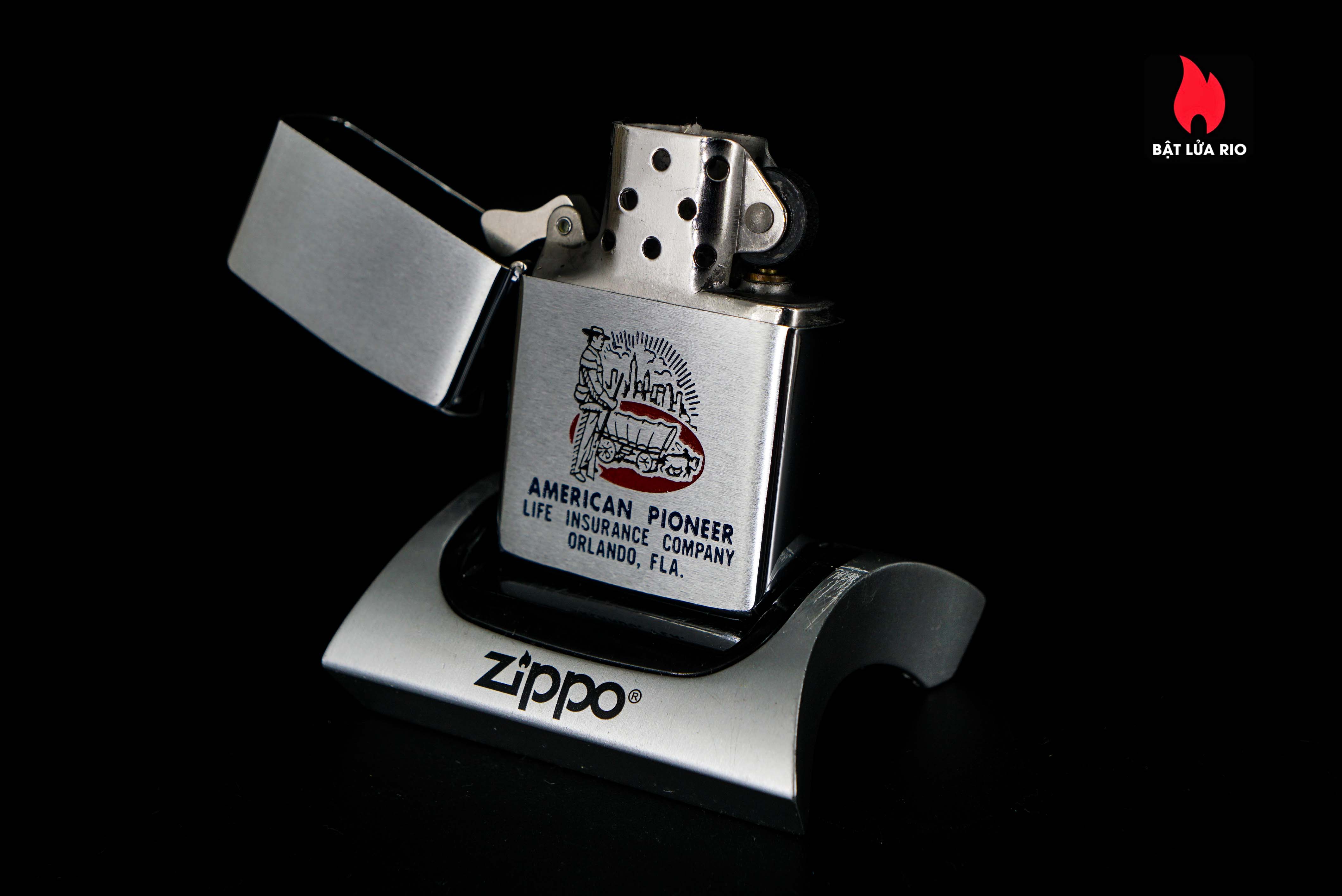 Zippo Xưa 1966 – American Pioneer Life Insuarance 5
