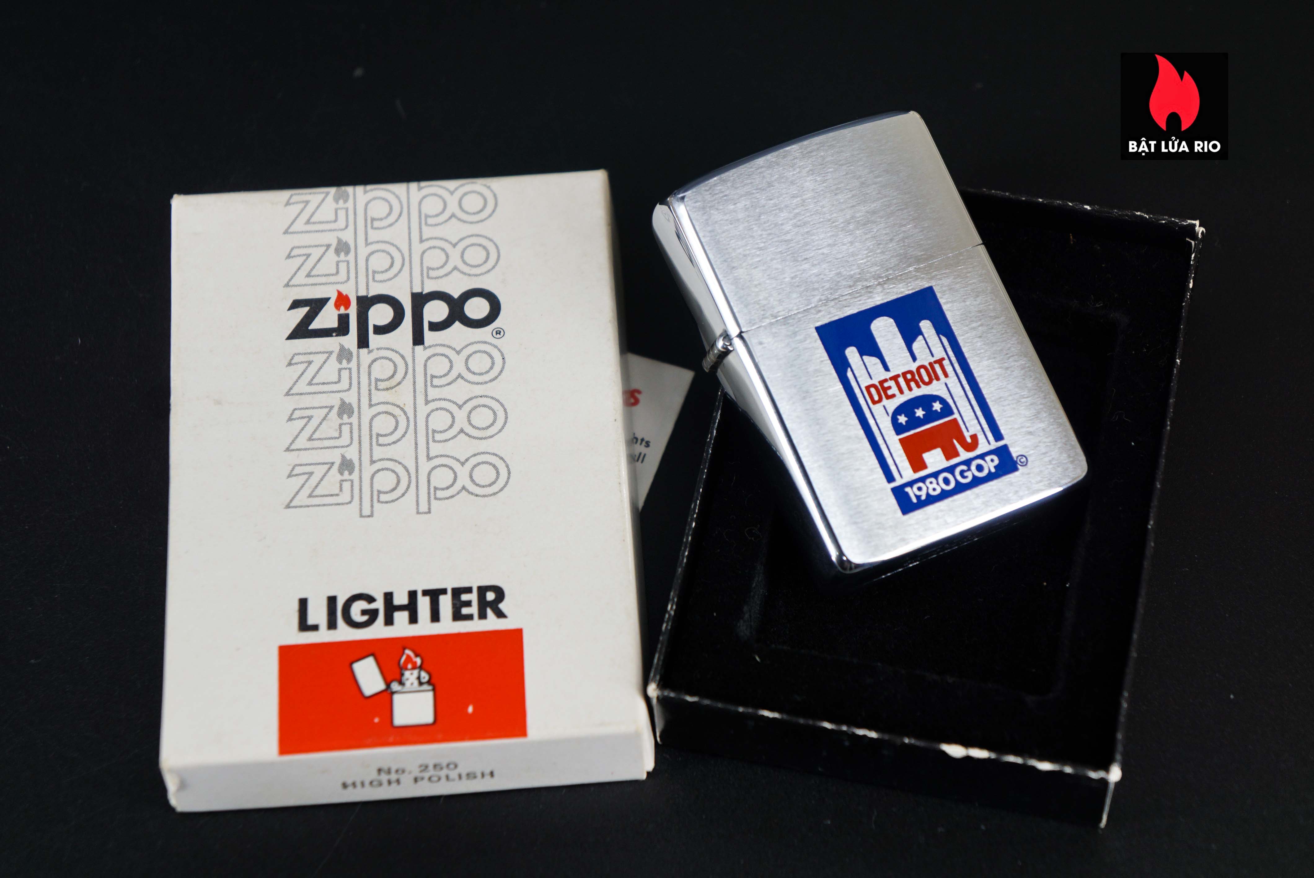 Zippo Xưa 1980 – Detroit 1980Gop 29 Zippo Xưa 1980 – Detroit 1980Gop 1