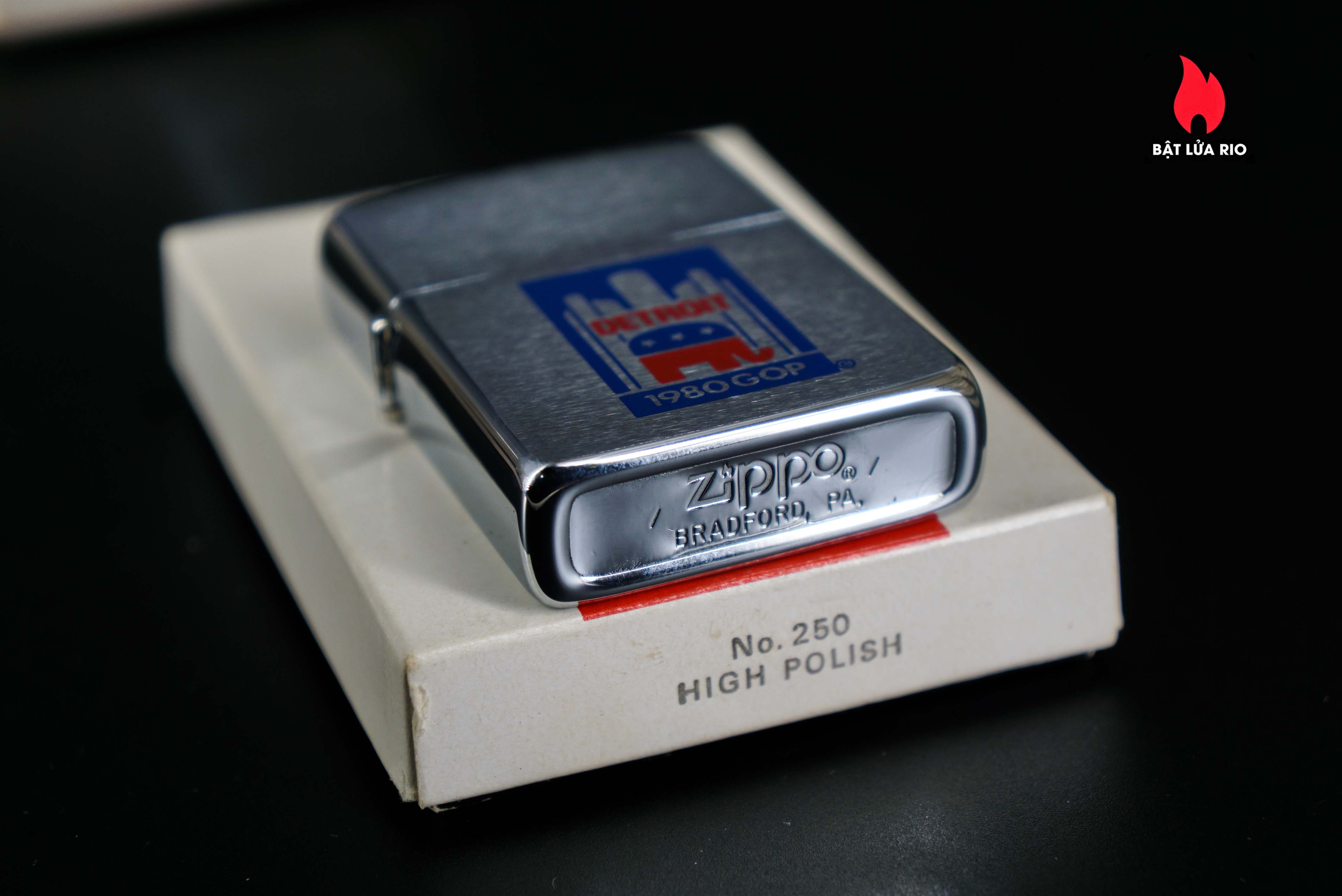 Zippo Xưa 1980 – Detroit 1980Gop 25 Zippo Xưa 1980 – Detroit 1980Gop 5
