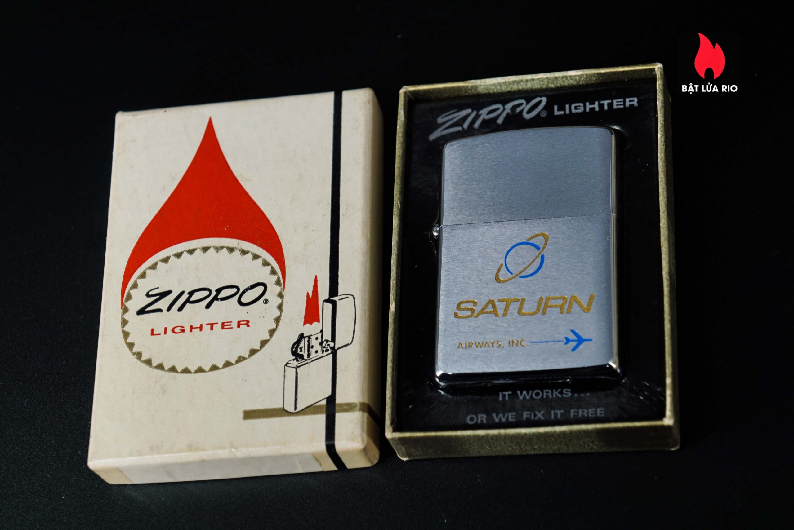 Zippo Xưa 1968 – Saturn Airways 24 Zippo Xưa 1968 – Saturn Airways