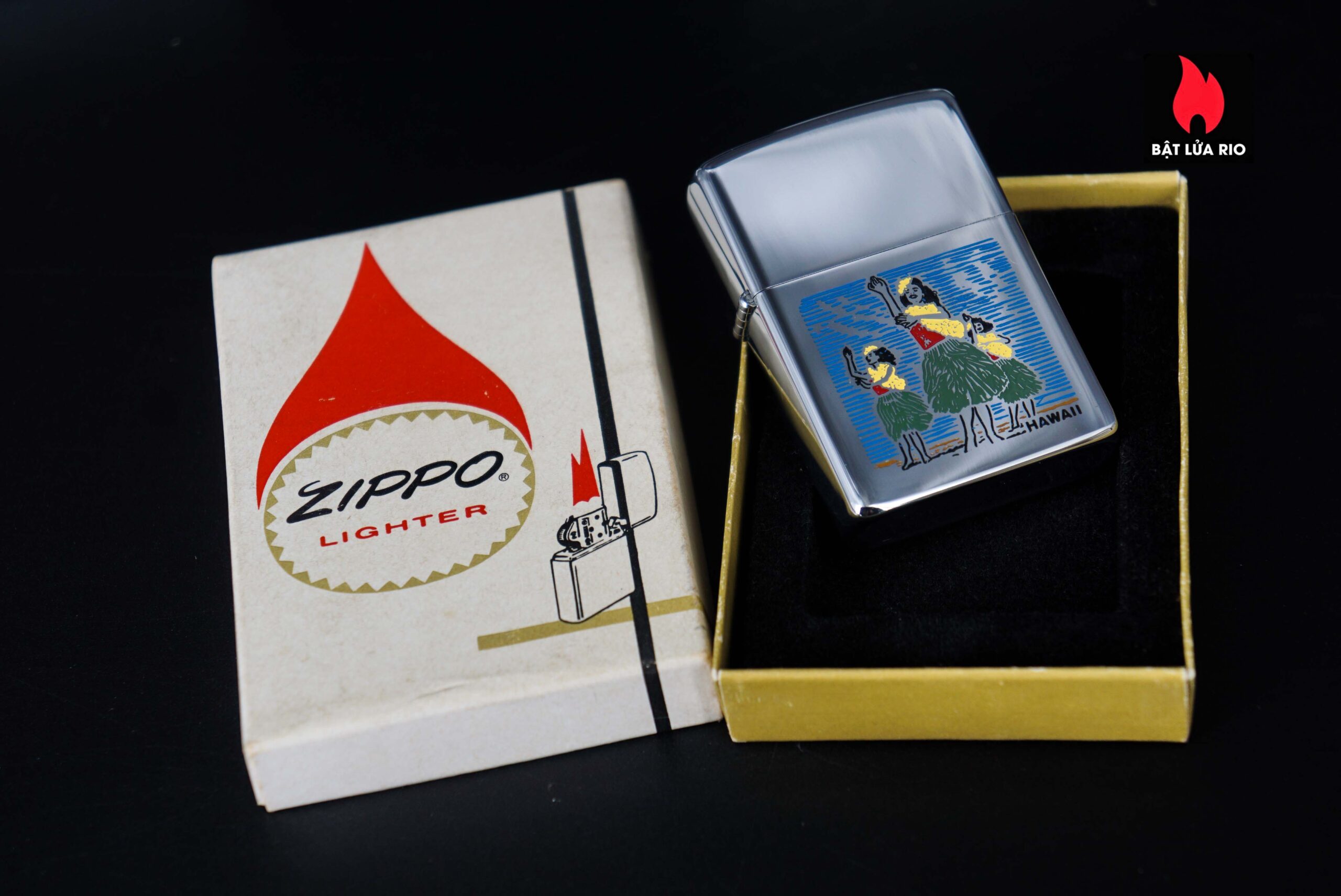 Zippo Xưa 1976 – Hawaii Hula Girl 2
