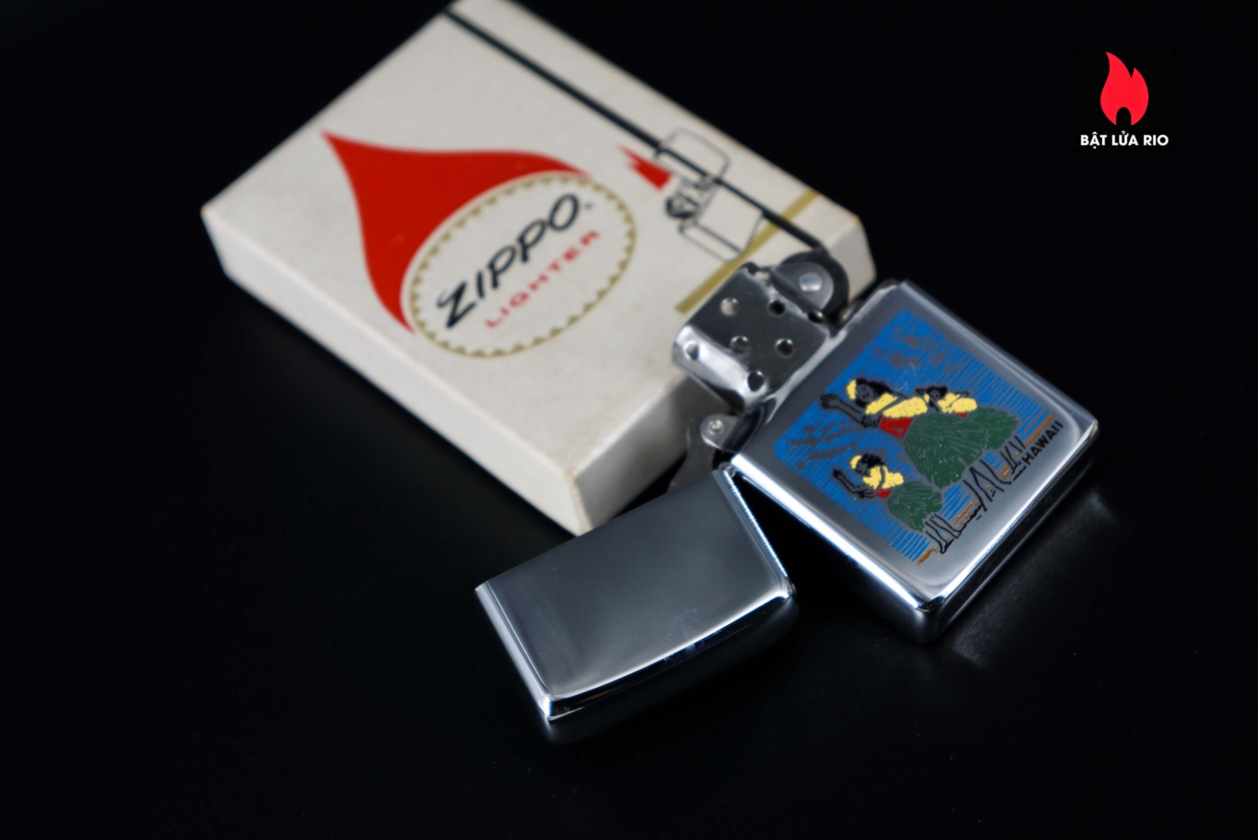 Zippo Xưa 1976 – Hawaii Hula Girl 7