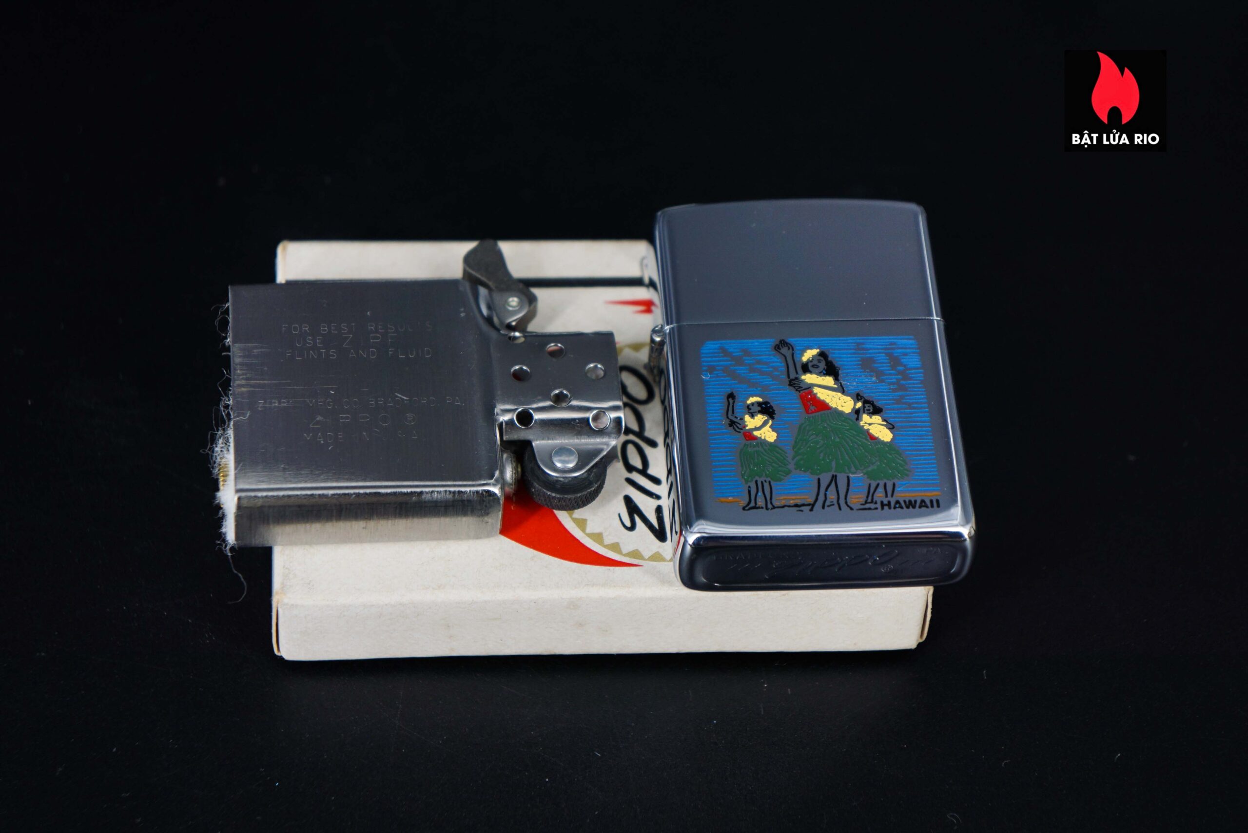 Zippo Xưa 1976 – Hawaii Hula Girl 8