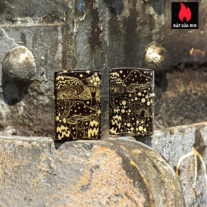 Zippo 46277 - Zippo Mushroom Drift 540 Fusion Tumbled Brass 1