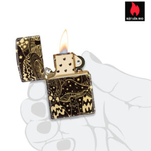 Zippo 46277 - Zippo Mushroom Drift 540 Fusion Tumbled Brass 2