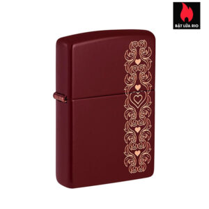 Zippo 46296 - Zippo Heart Garland Engraved Merlot