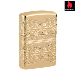 Zippo 46301 - Zippo Lucky Clover Armor MultiCut High Polish Gold Plate 4