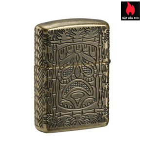 Zippo 46314 - Zippo Armor MultiCut Tiki Antique Brass 1