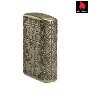 Zippo 46314 - Zippo Armor MultiCut Tiki Antique Brass 2