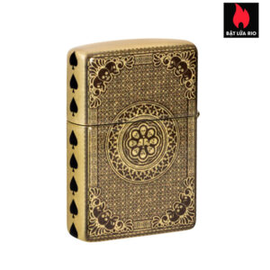 Zippo 46388 - Zippo Ace of Skulls 540 Fusion Tumbled Brass 2