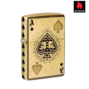 Zippo 46388 - Zippo Ace of Skulls 540 Fusion Tumbled Brass