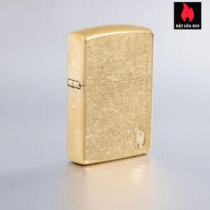 Zippo 46398 - Zippo Armor® Deep Carved Flame Tumbled Brass