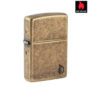 Zippo 46400 - Zippo Armor® Deep Carved Flame Antique Brass