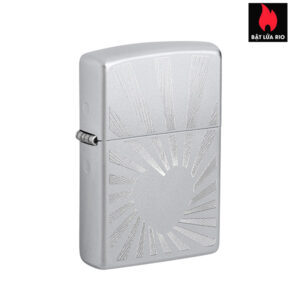 Zippo 46480 - Zippo Love Radiates Engraved Satin Chrome