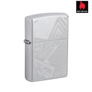Zippo 46481 - Zippo Which Way? Engraved Satin Chrome