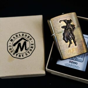 Zippo La Mã 1994 – Đồng Thau Nguyên Khối – Marlboro Country Store Rodeo 2