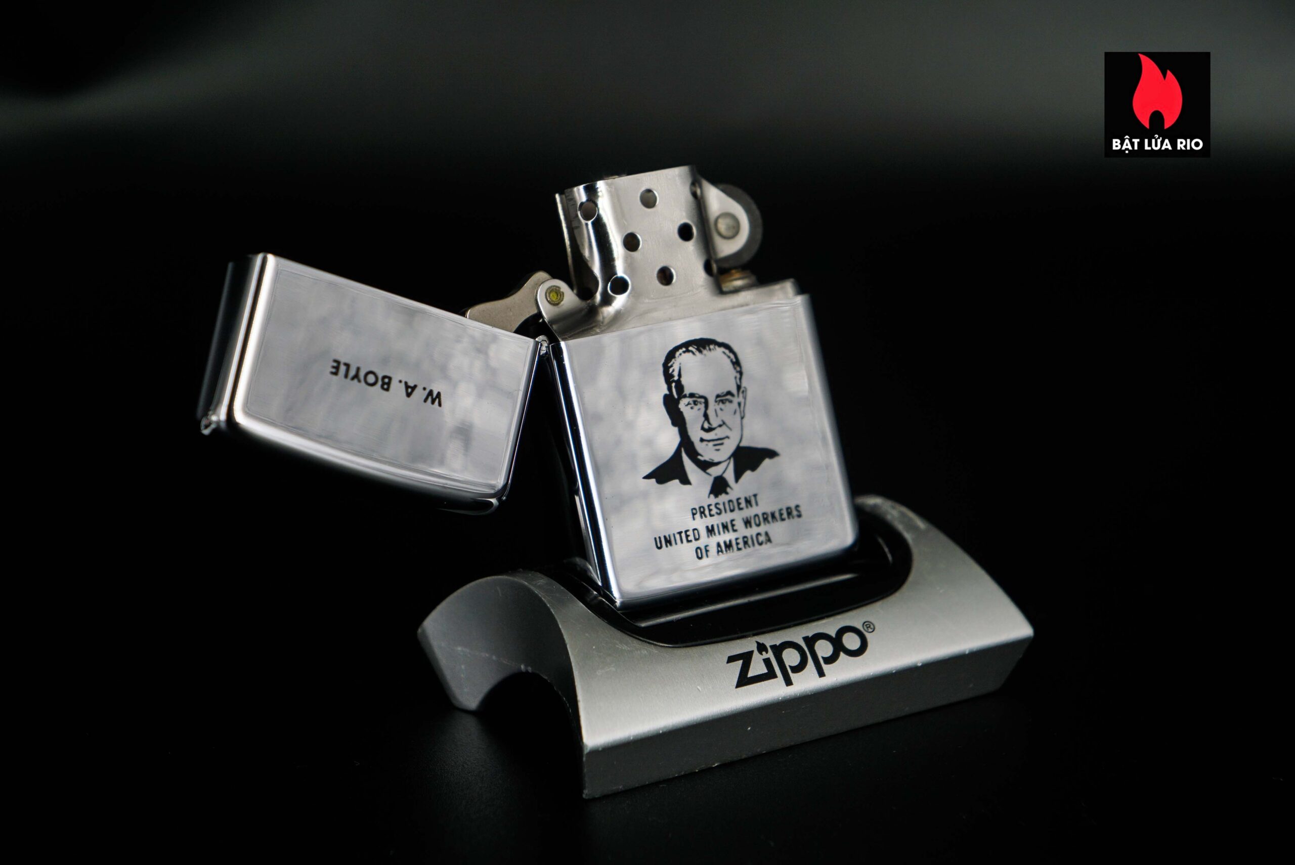 Zippo Xưa 1968 – W.A Boyle - President United Mine Workers 1