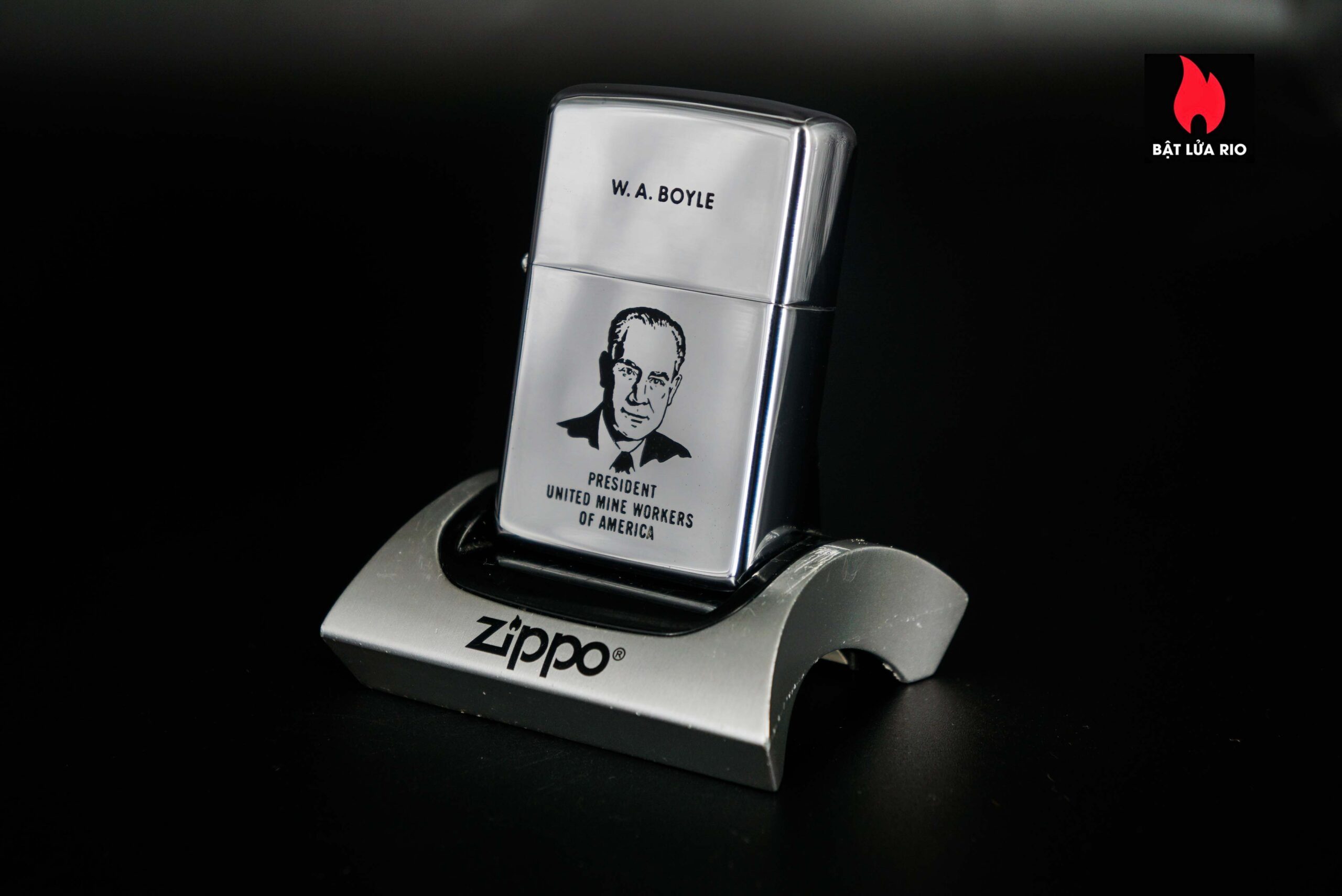 Zippo Xưa 1968 – W.A Boyle - President United Mine Workers 2