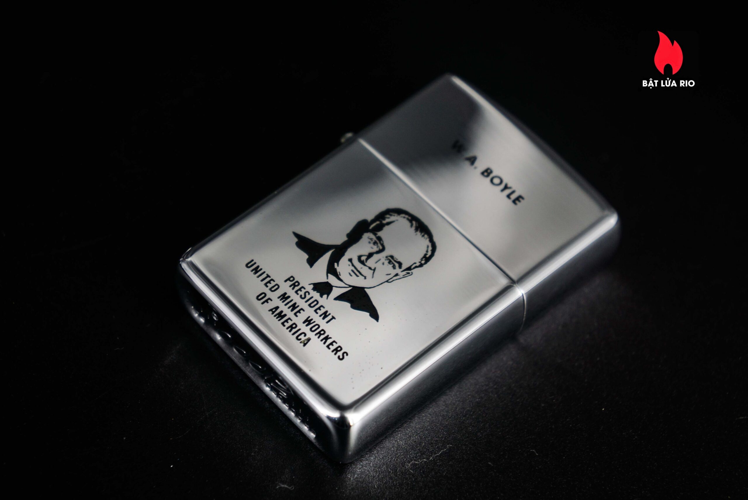 Zippo Xưa 1968 – W.A Boyle - President United Mine Workers 3