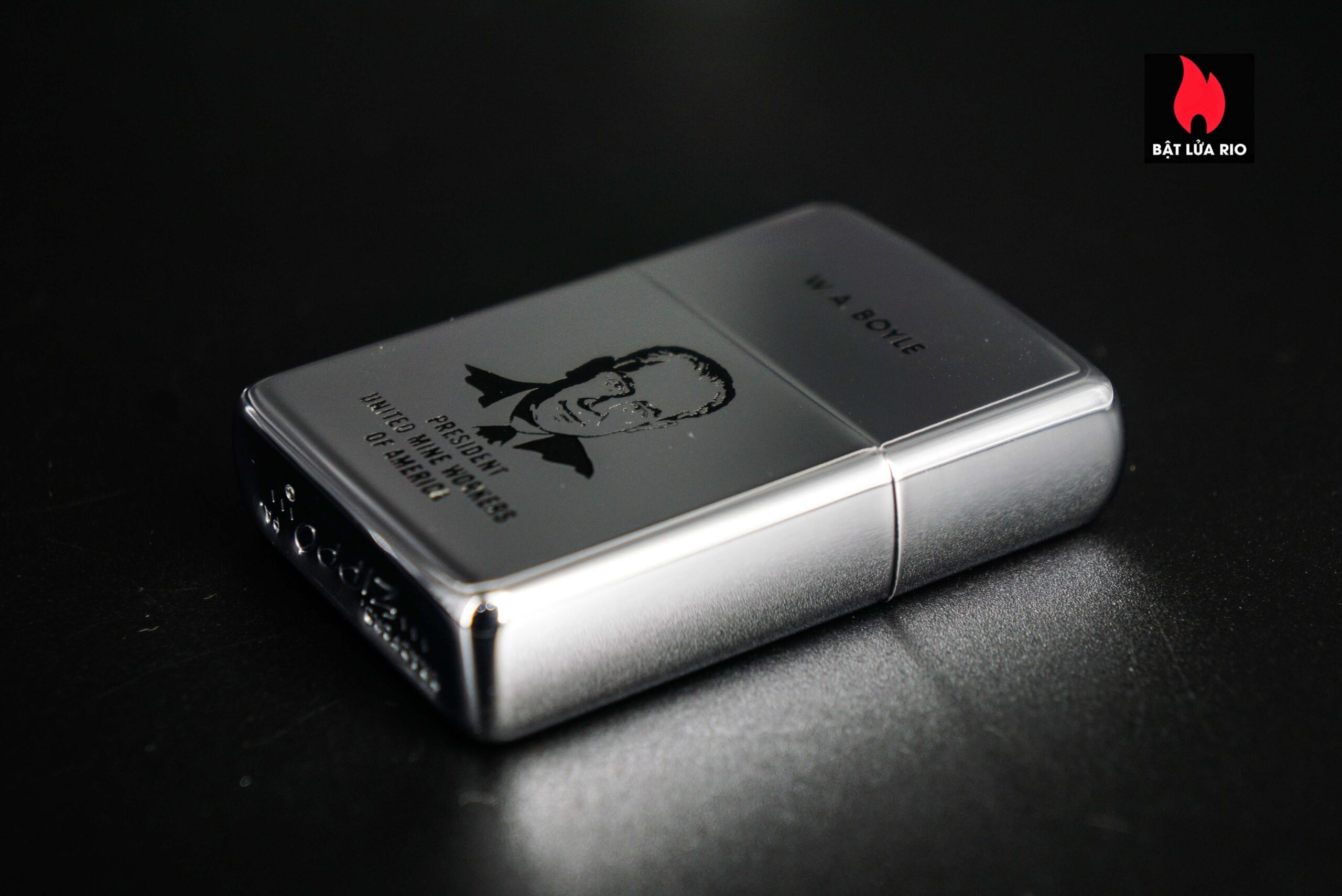 Zippo Xưa 1968 – W.A Boyle - President United Mine Workers 4