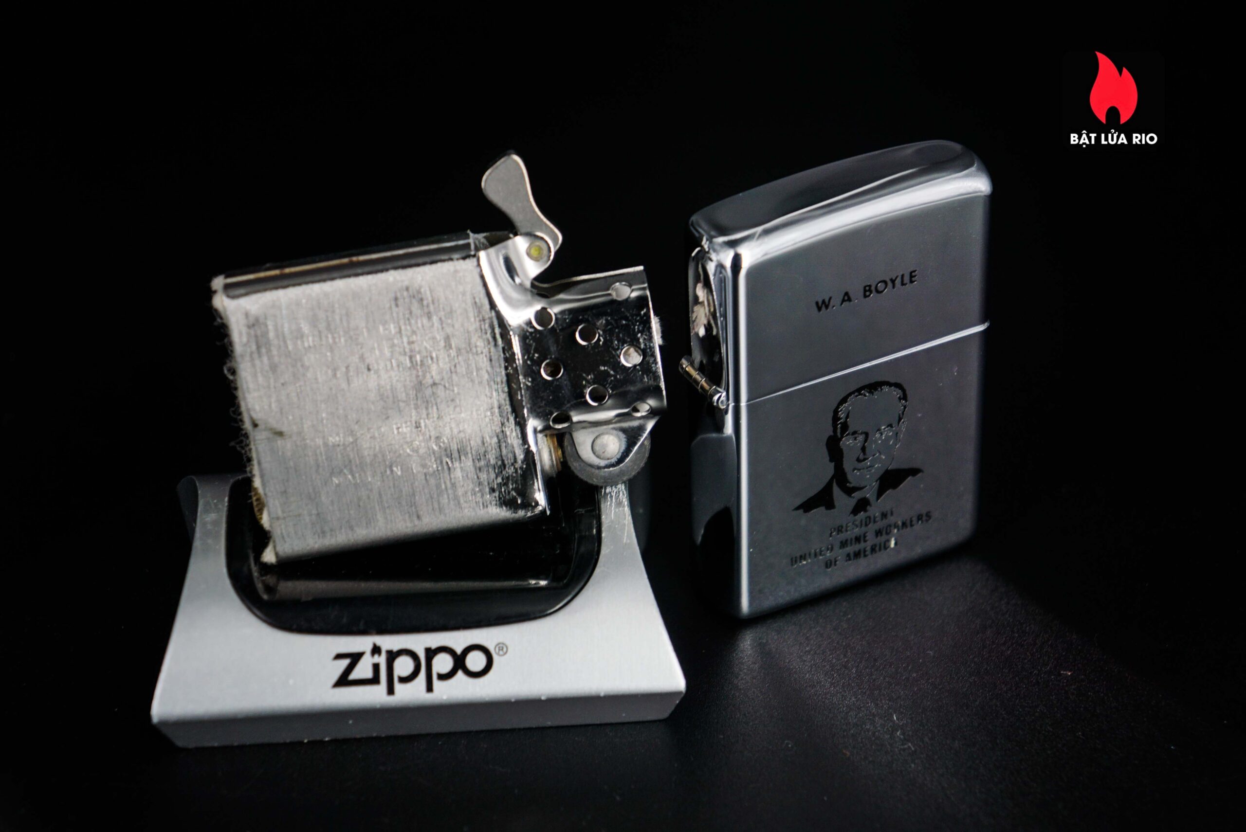 Zippo Xưa 1968 – W.A Boyle - President United Mine Workers 9