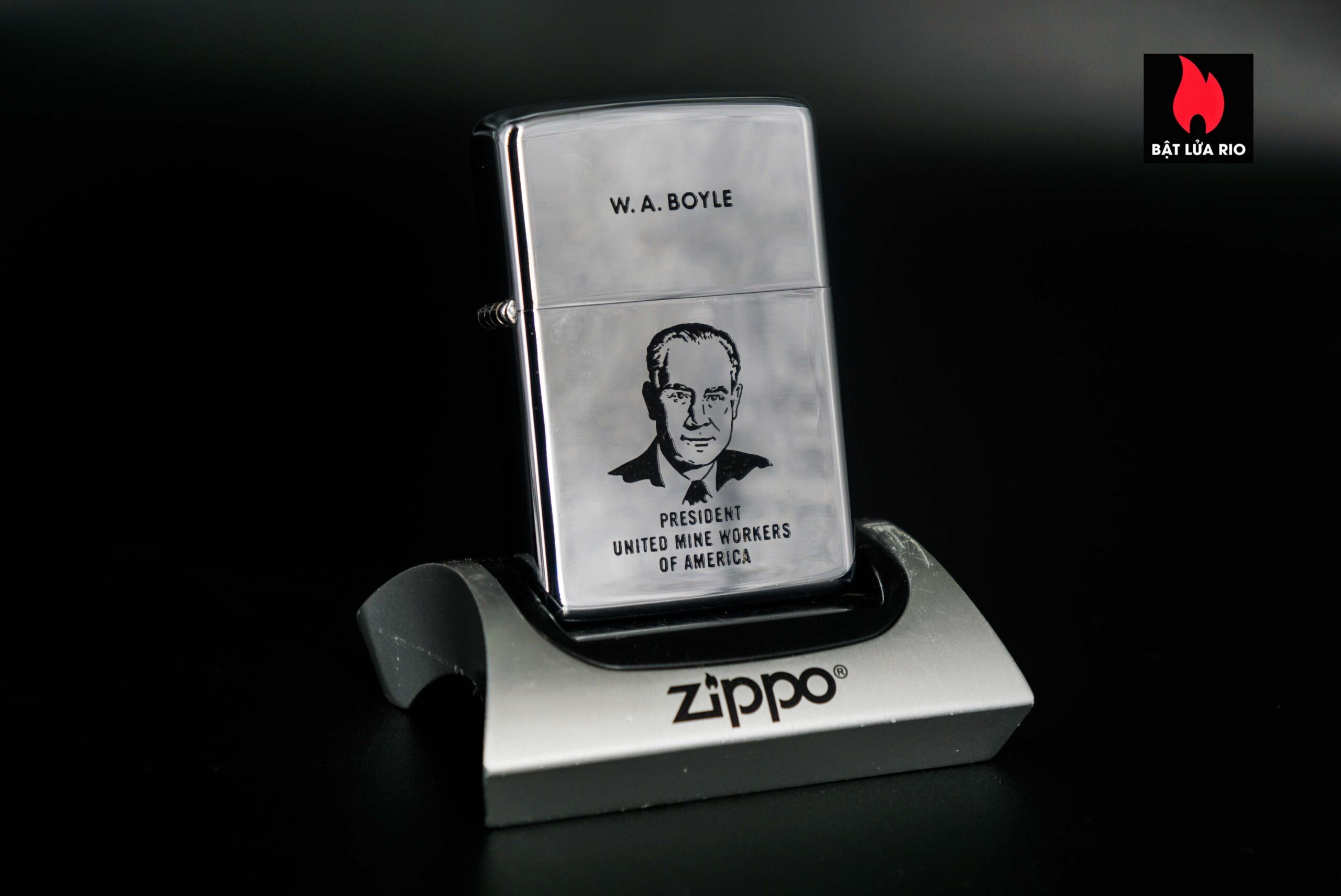 Zippo Xưa 1968 – W.A Boyle - President United Mine Workers