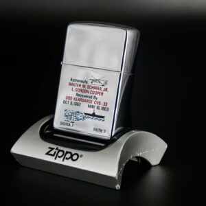 Zippo Xưa 1969 – Astronauts Edward White and James McDivitt Recovery by Helicopter of Uss Wasp June 7, 1965 12
