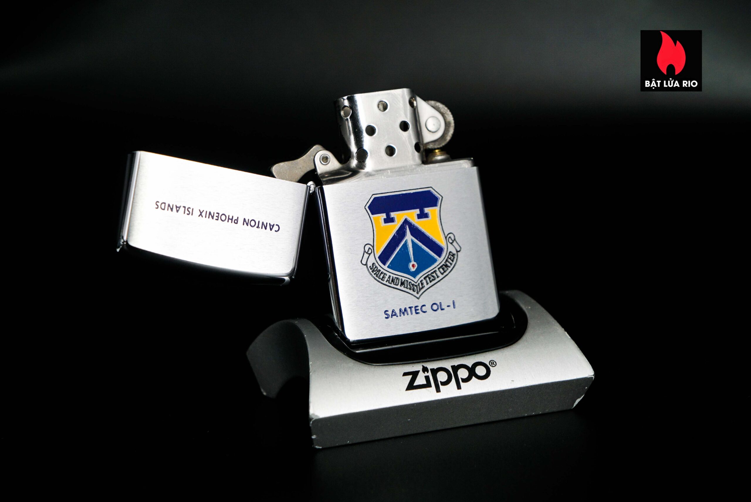 Zippo Xưa 1971 – Space And Misslle Test Center – Canton Phoenix Islands Samtec OL-I 25 Zippo Xưa 1971 – Space And Misslle Test Center 8
